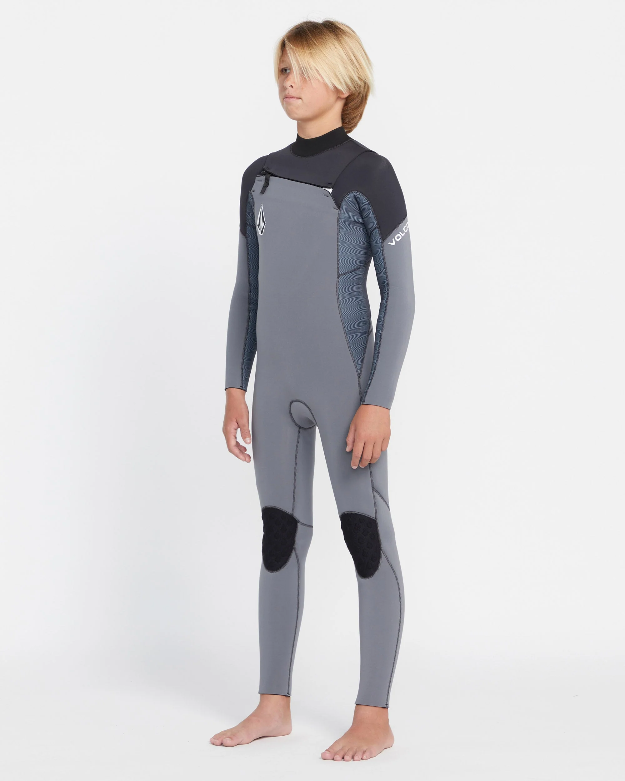 Combinaison de surf Modulator 4/3Mm manches longues zippée poitrine - CHARCOAL - (ENFANT) - Image 3