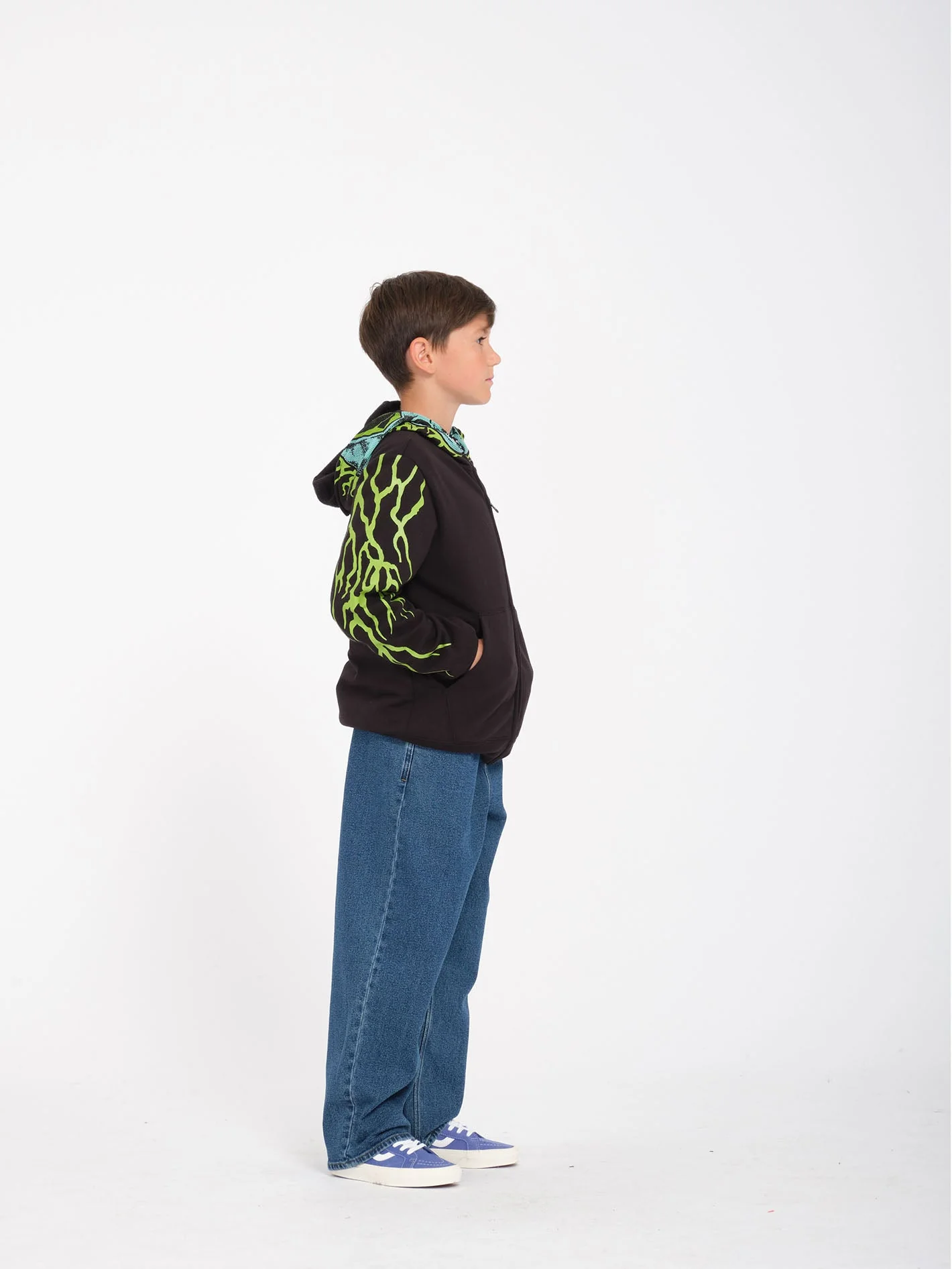Sweat à capuche zippé Alien - BLACK - (ENFANT) - Image 6