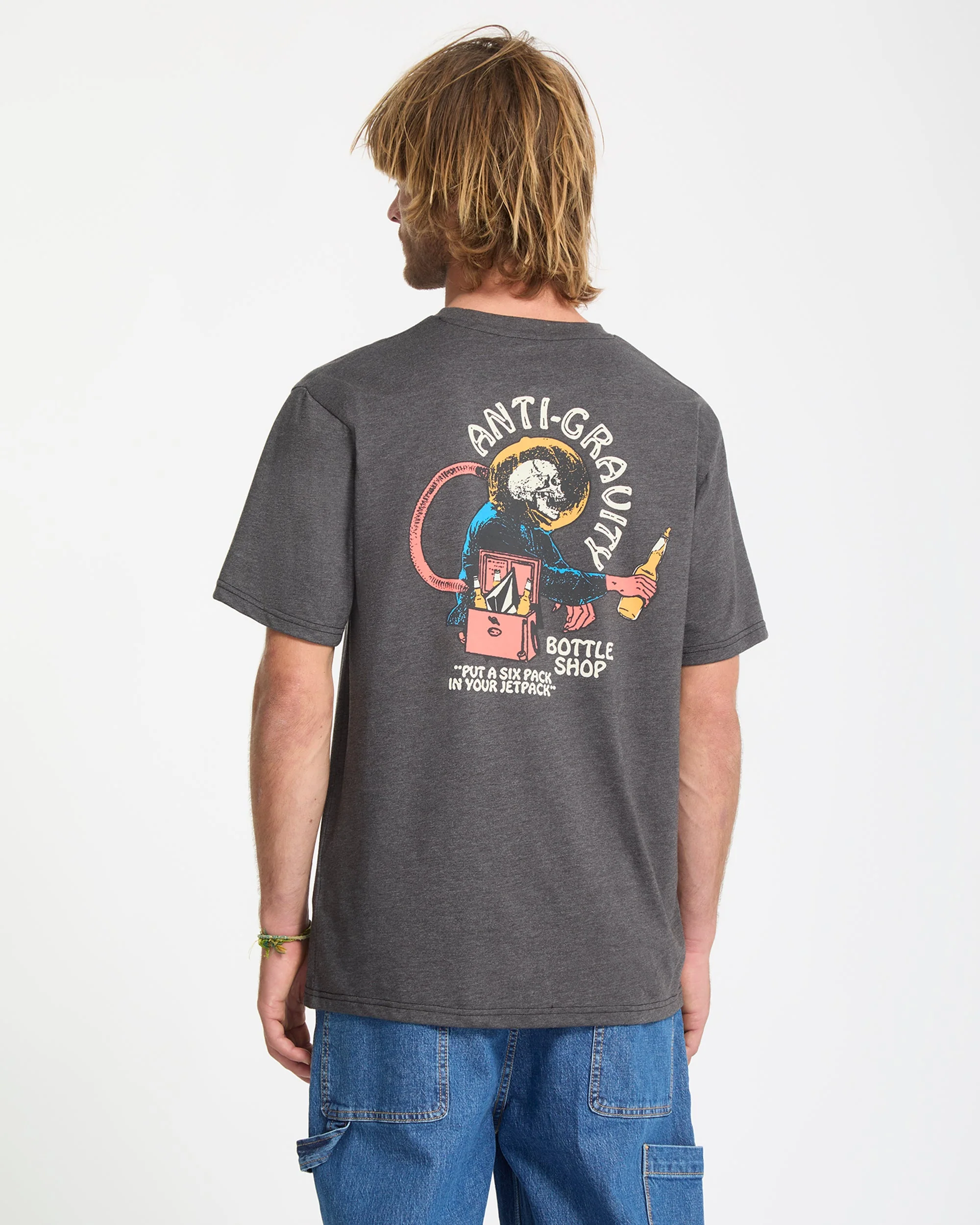 T-Shirt Anti Gravity - Heather Black - Image 2