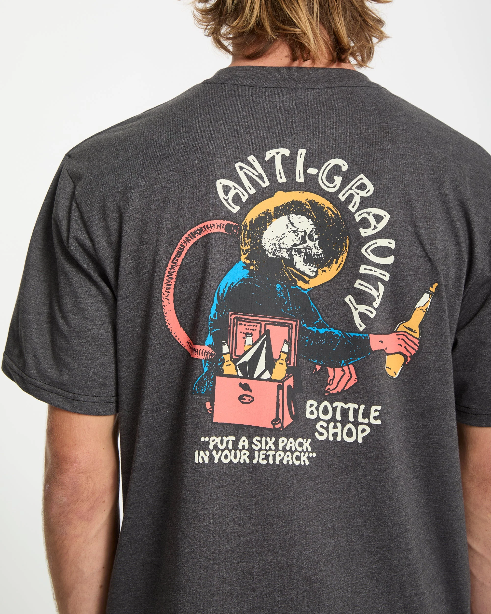 T-Shirt Anti Gravity - Heather Black - Image 4