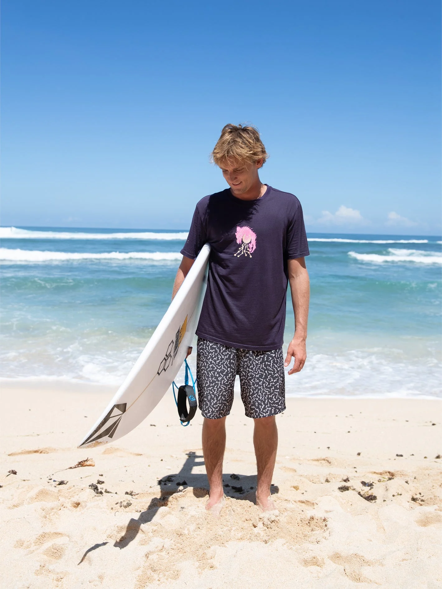 Boardshort Asphalt Beach Mod 18" - BLACK - Image 3