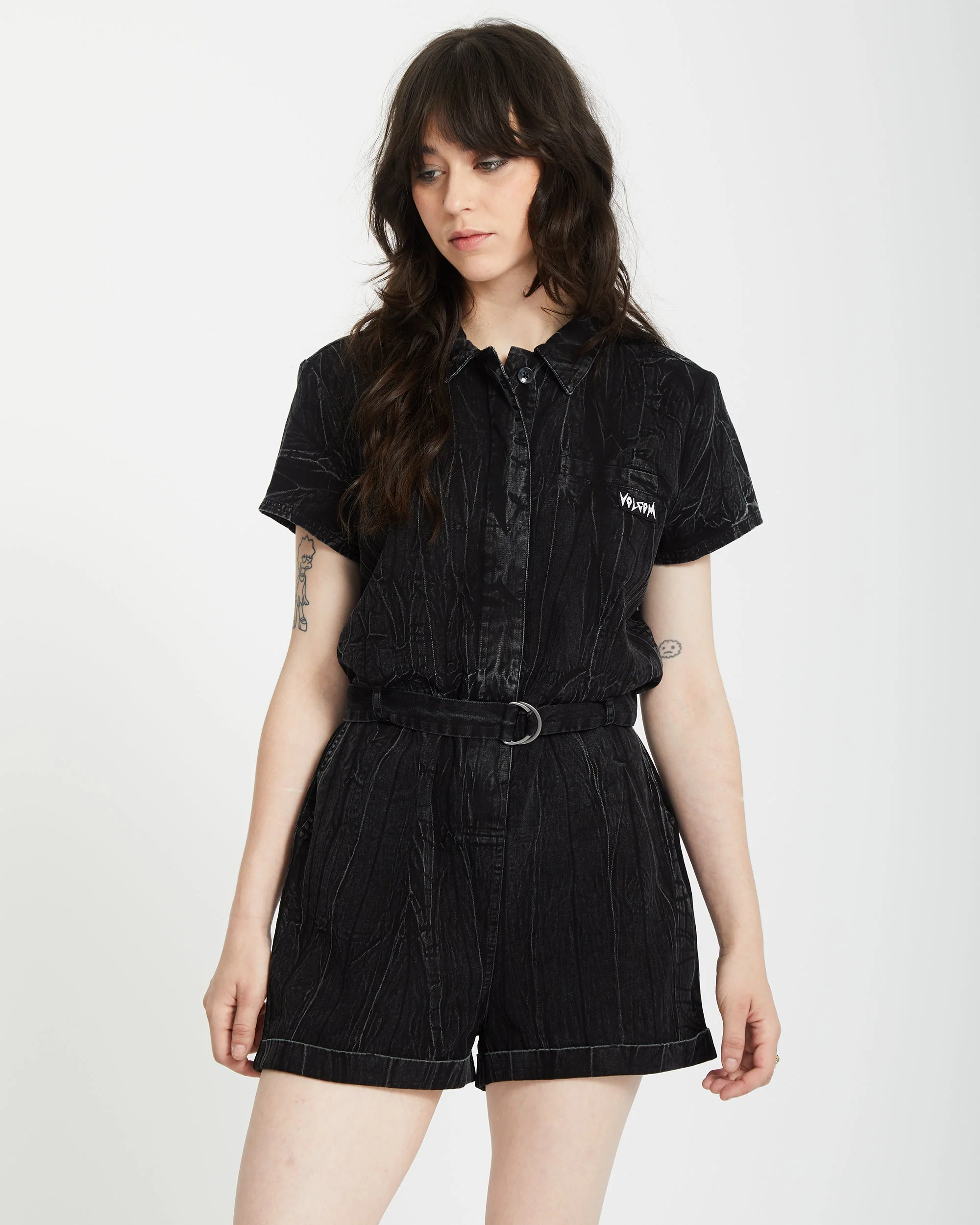 Combishort Asphalt - BLACK MARBLE WASH