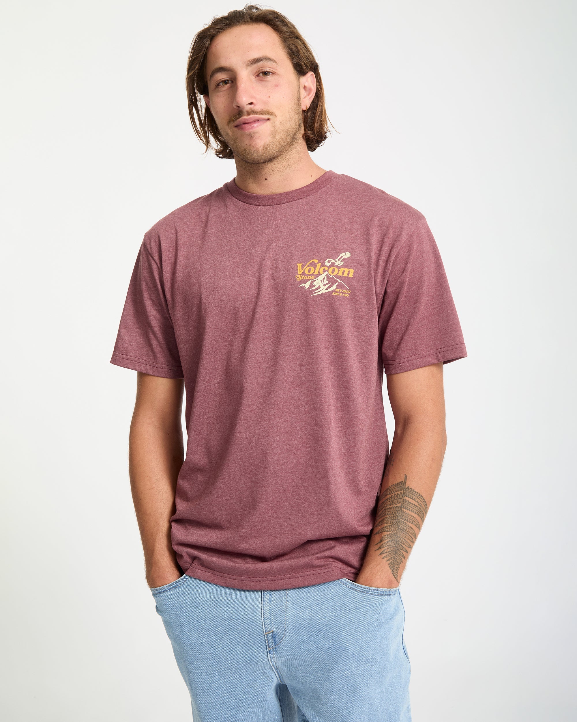 T-Shirt Back Country - Merlot - Image 5