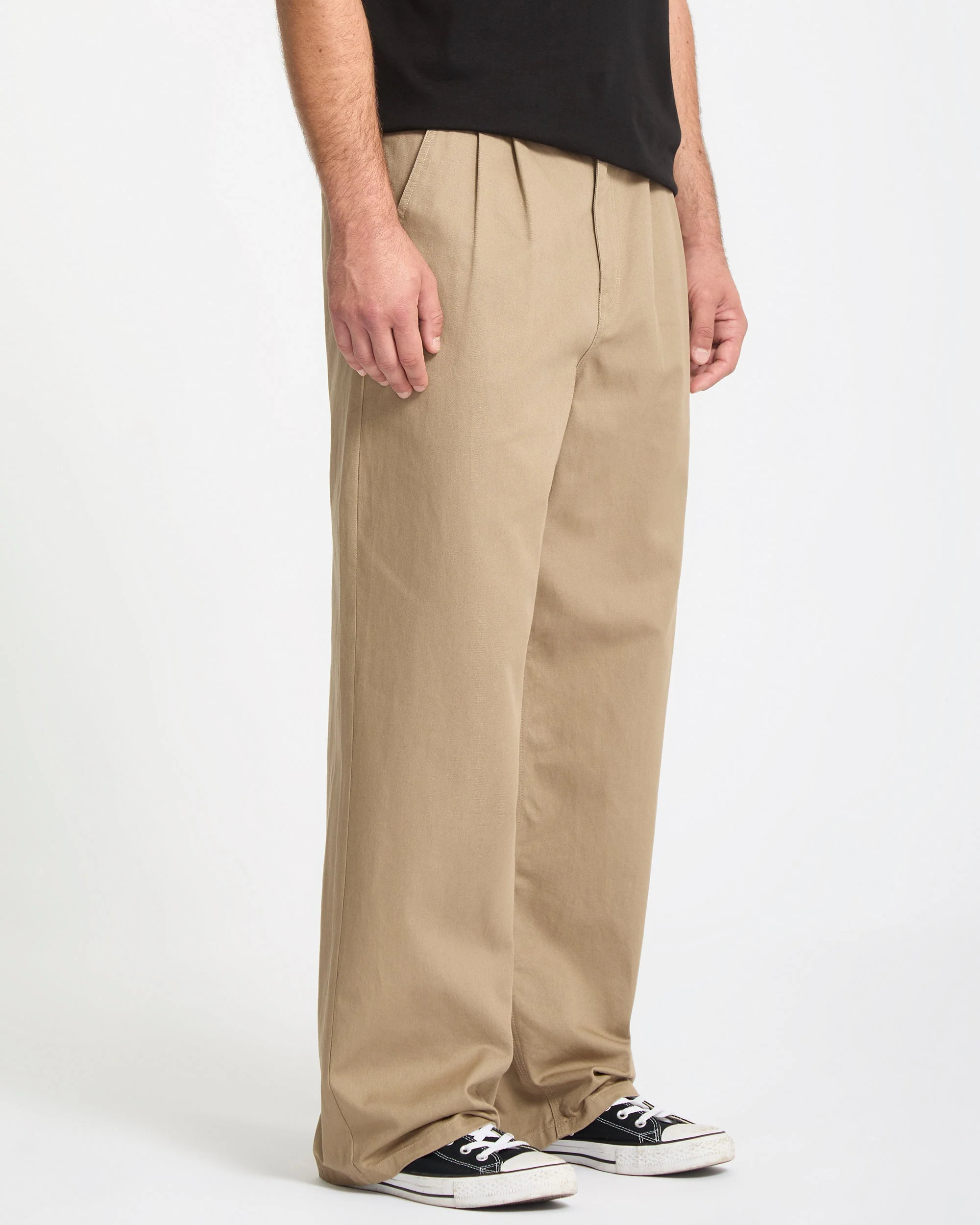 Pantalon Baggos Pleat - Khaki - Image 7