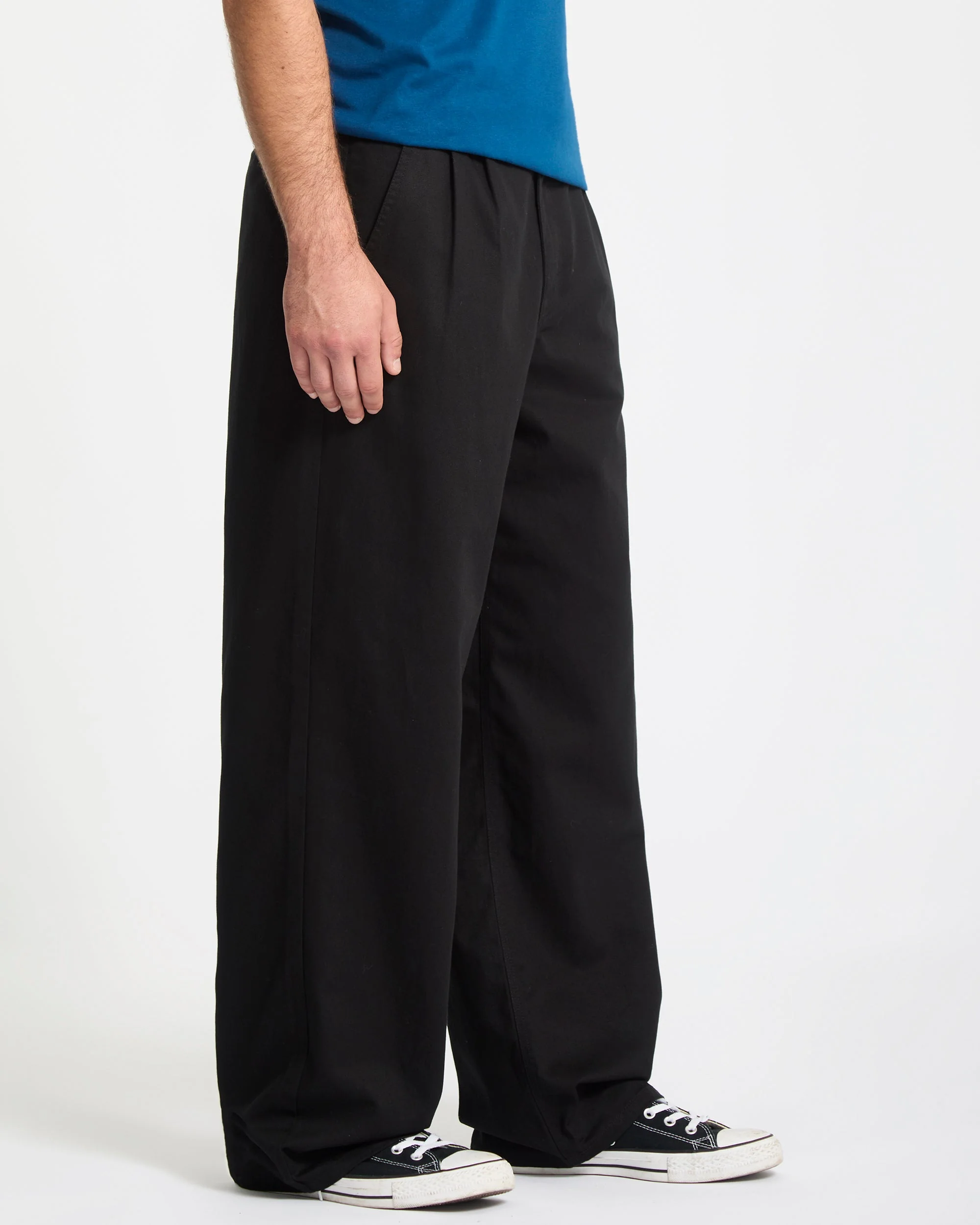 Pantalon Baggos Pleat - Black - Image 5