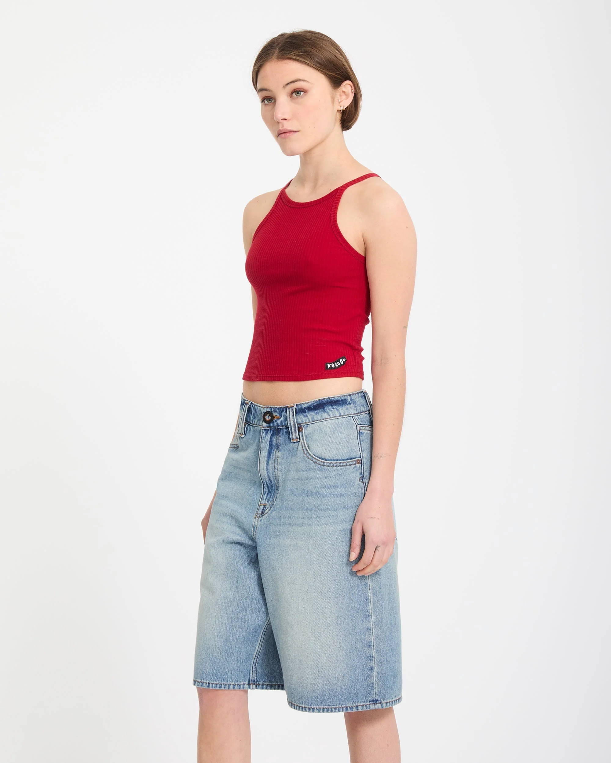 Short en denim Beeggy - Dusty Blue Wash - Image 7