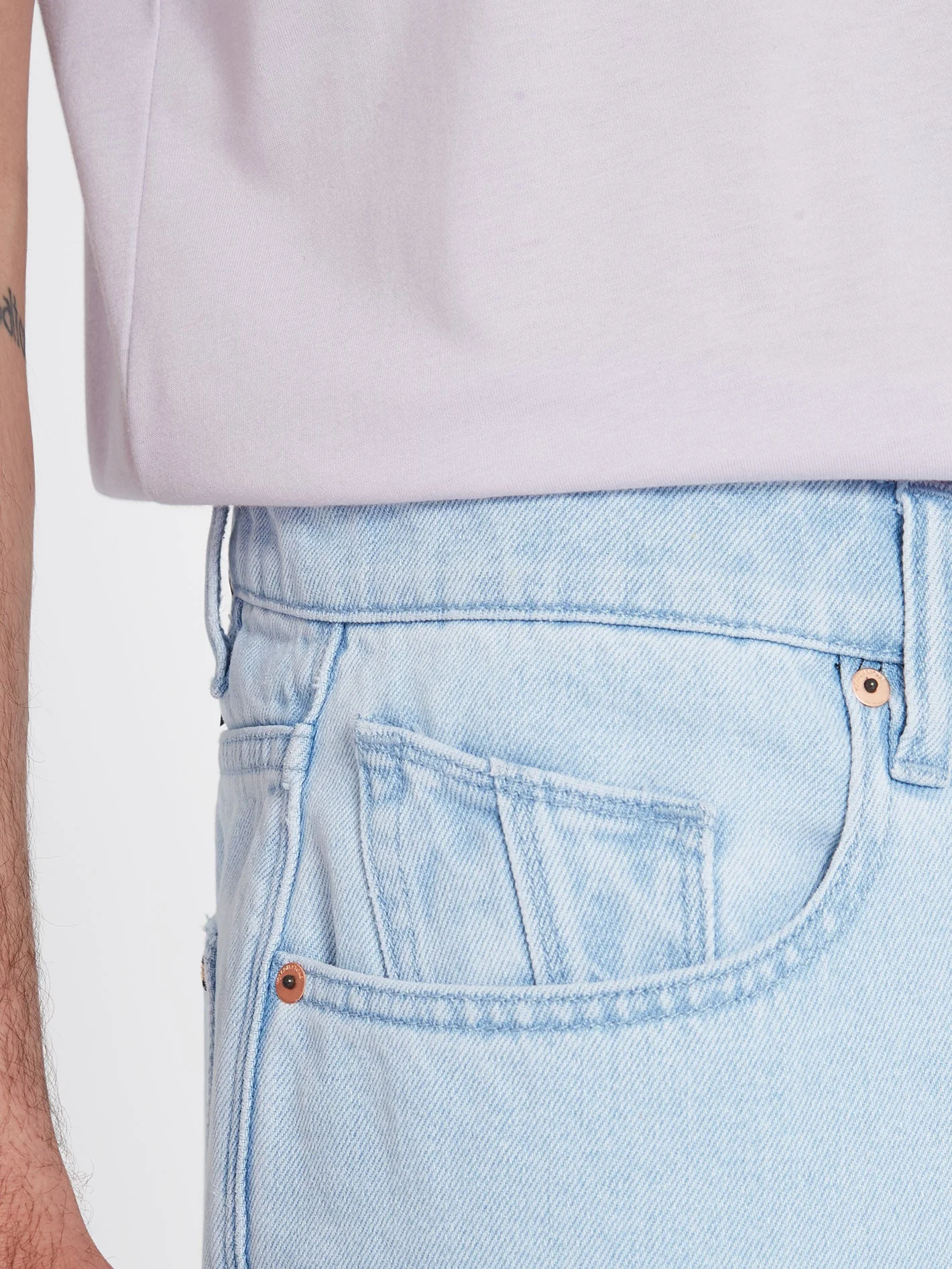 Short Billow Denim - LIGHT BLUE - Image 9