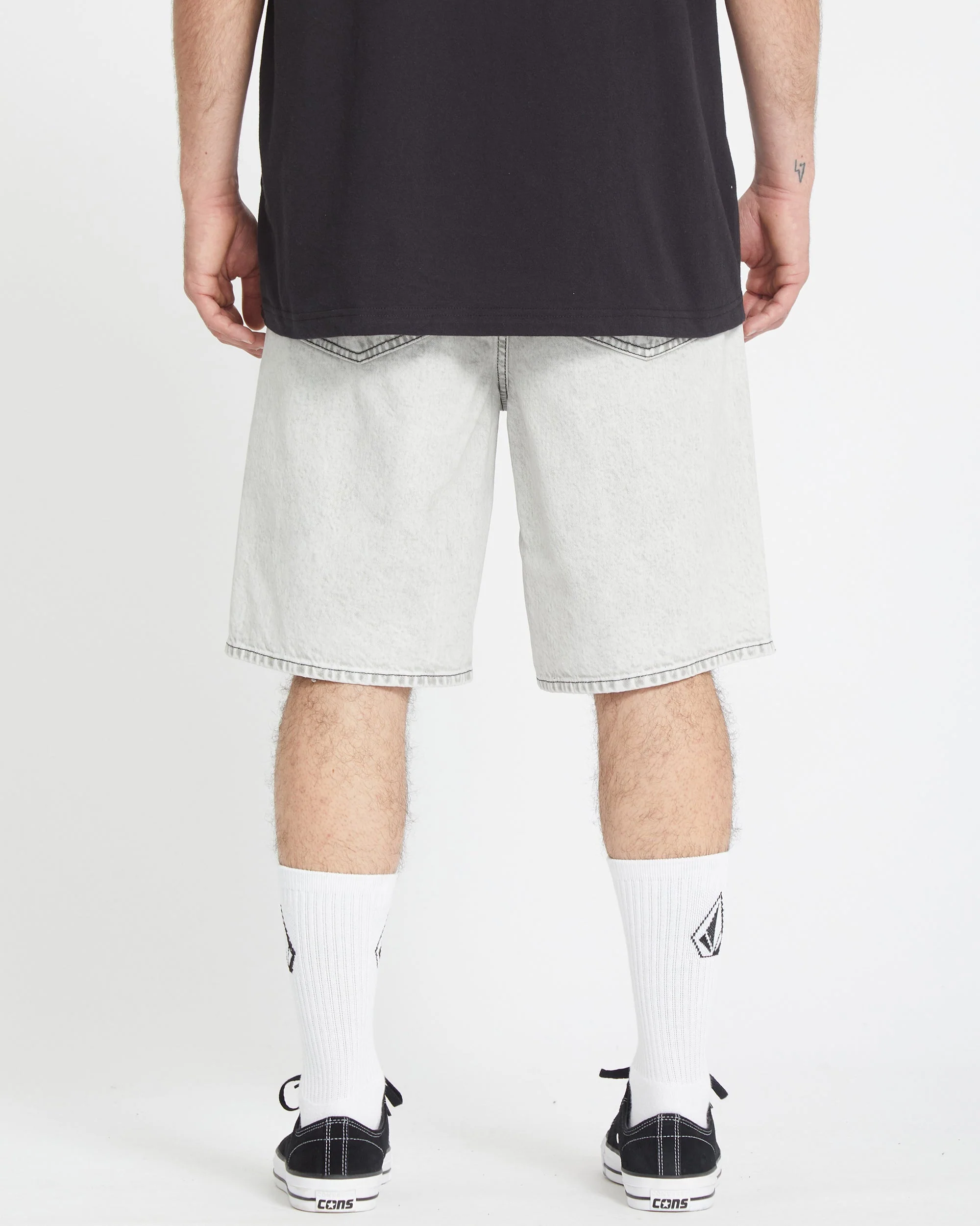 Short Denim Billow - BONE - Image 2