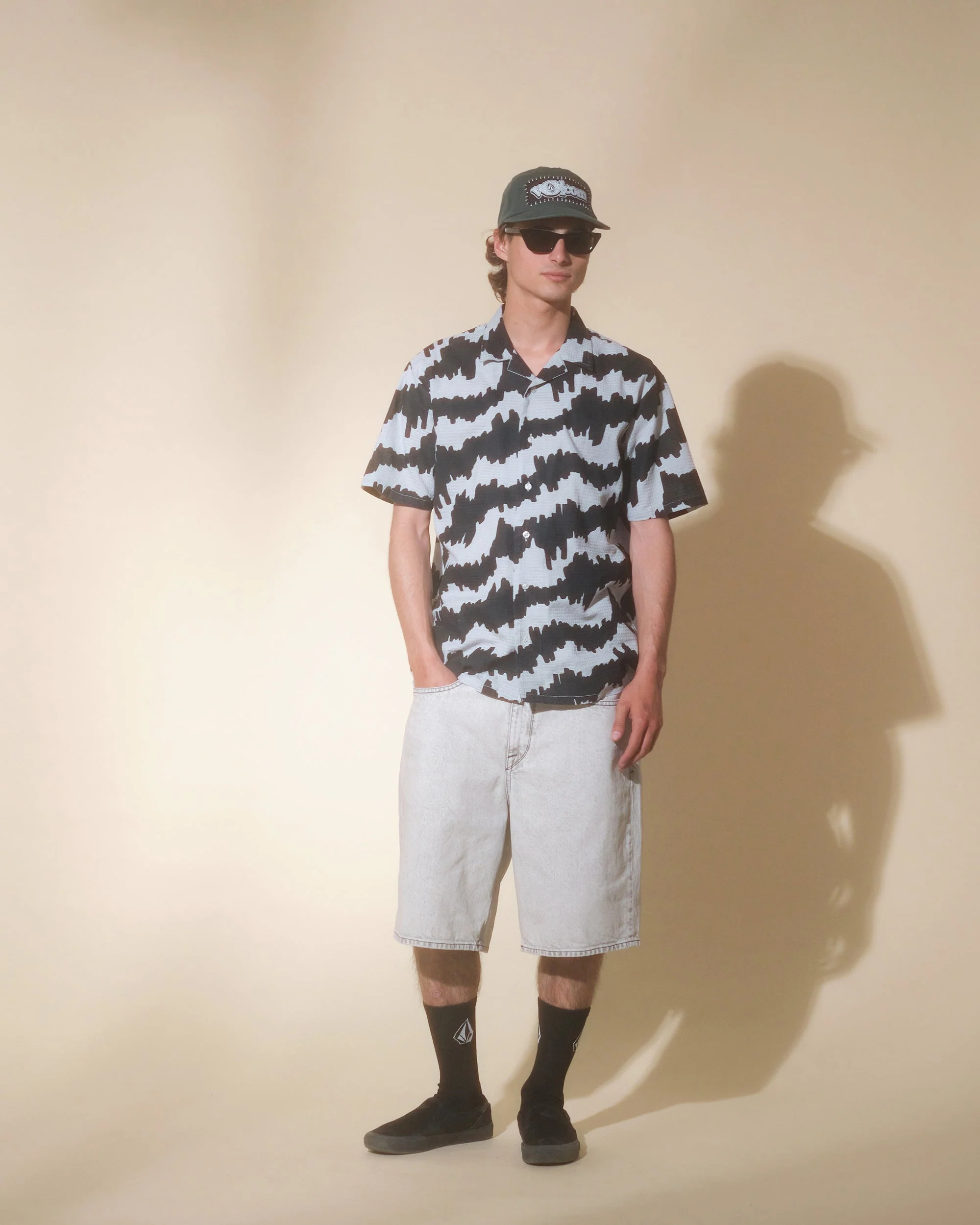 Short Denim Billow - BONE - Image 5