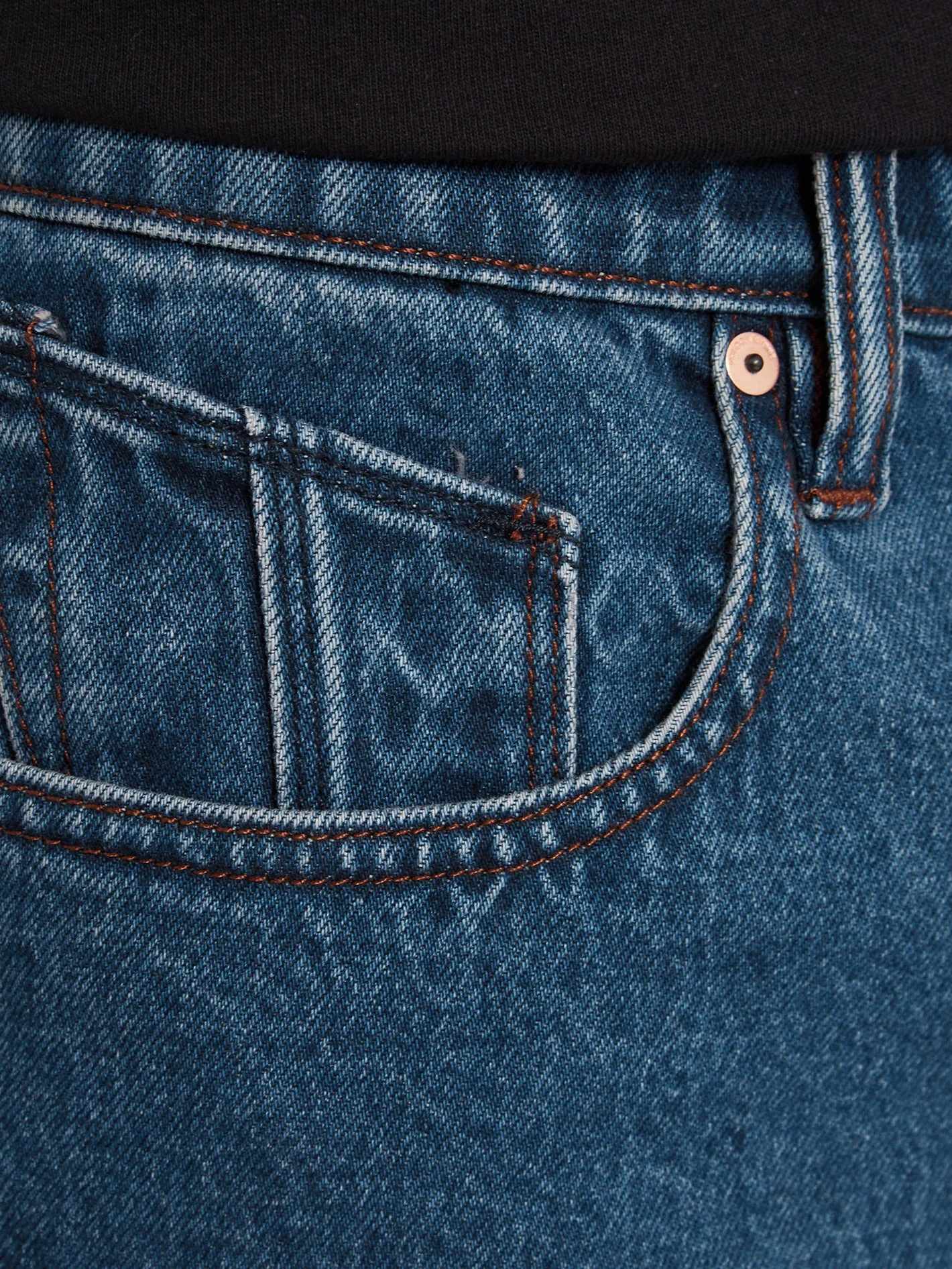 Short Billow Denim - INDIGO RIGIDE WASH - Image 5