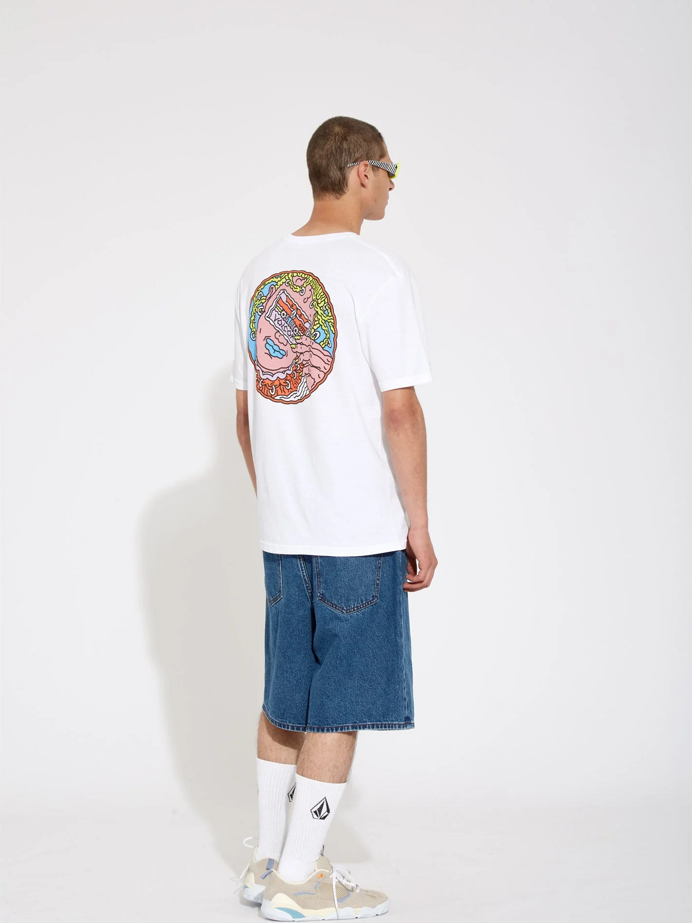 Short Billow Denim - OLIVER MID BLUE - Image 8