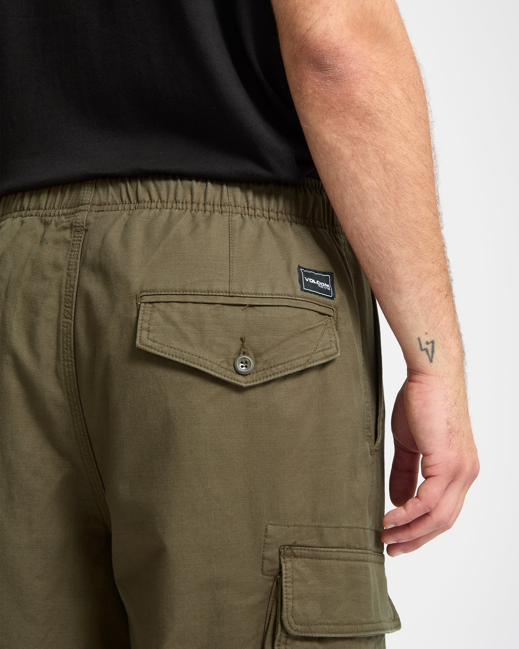 Pantalon À Taille Élastique Billow Tapered - Sage Leaf - Image 3