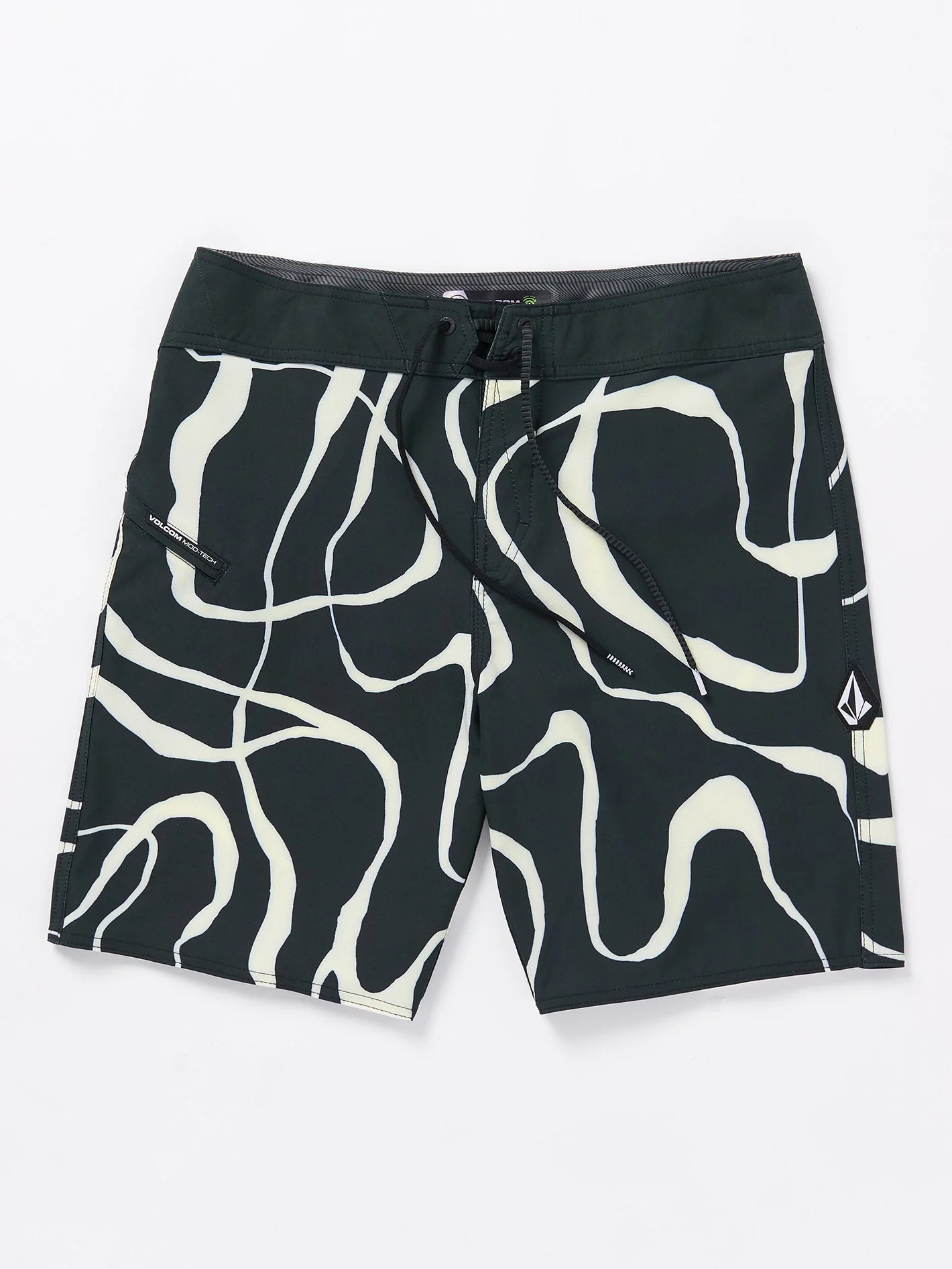 Boardshort Blind Lines Mod 19" - BLACK - Image 4
