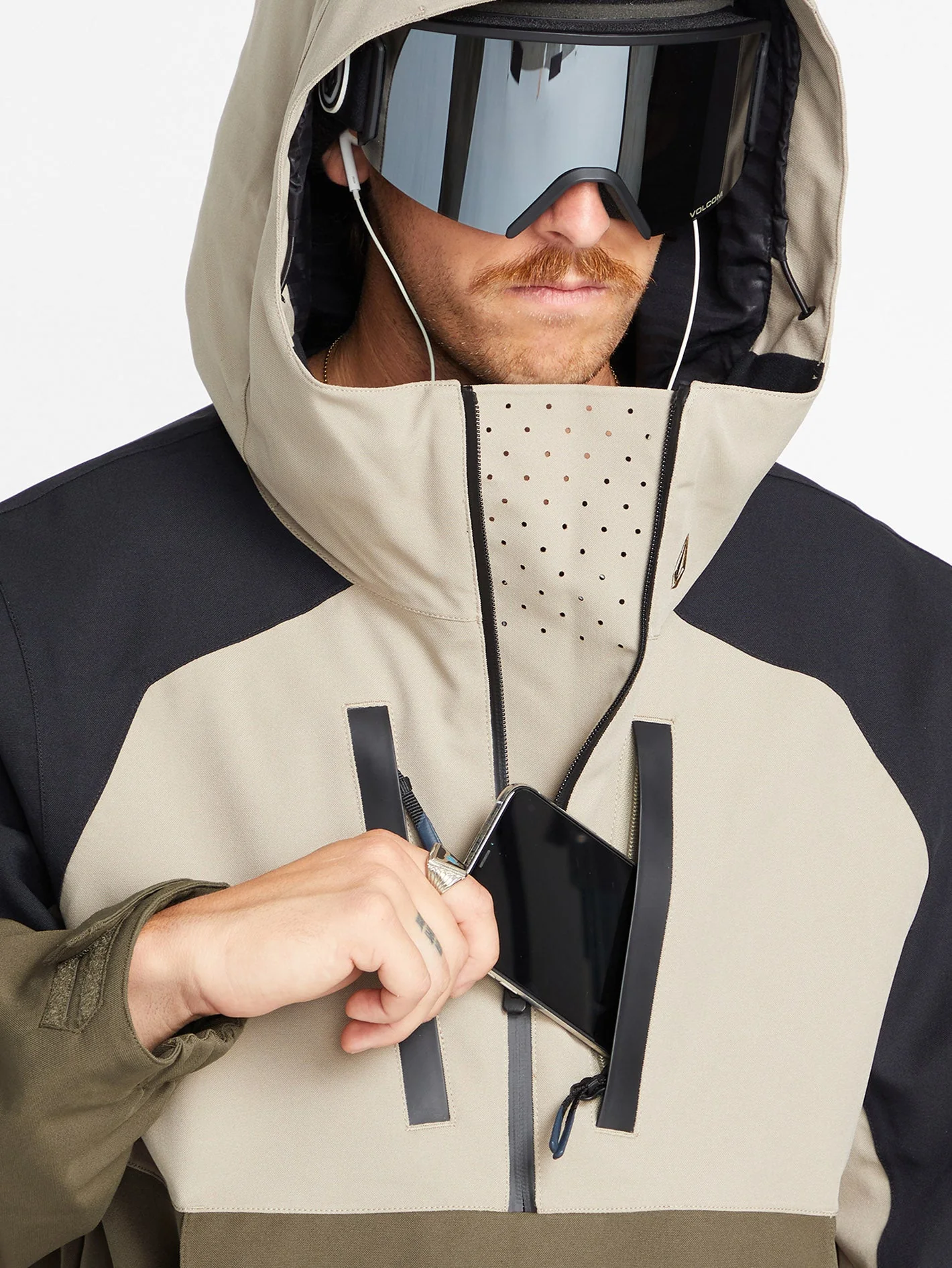 Veste de snow Brighton Pullover - Dark Khaki - Image 15