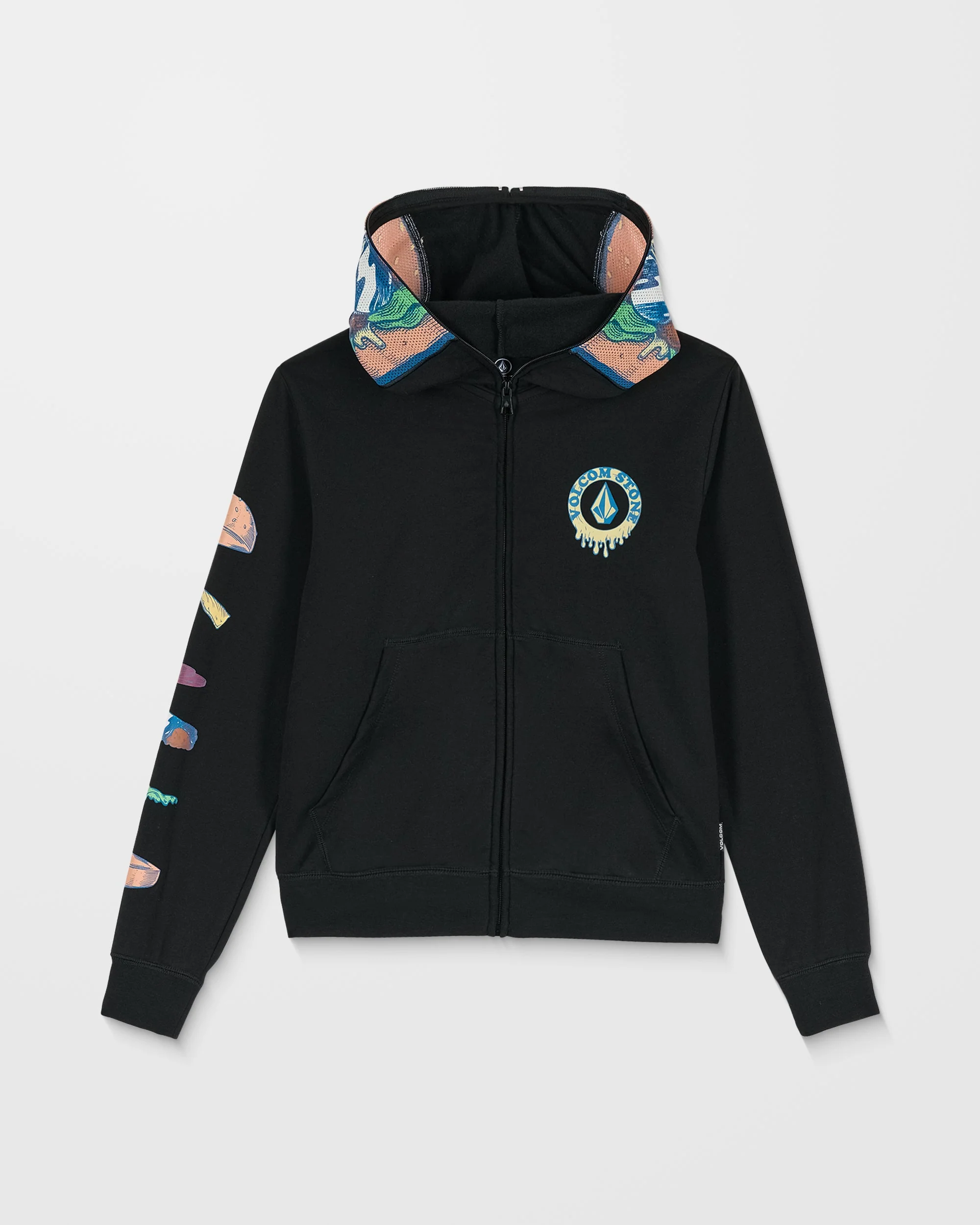Sweat À Capuche Zippé Burgstone Full - Black - (ENFANT) - Image 3