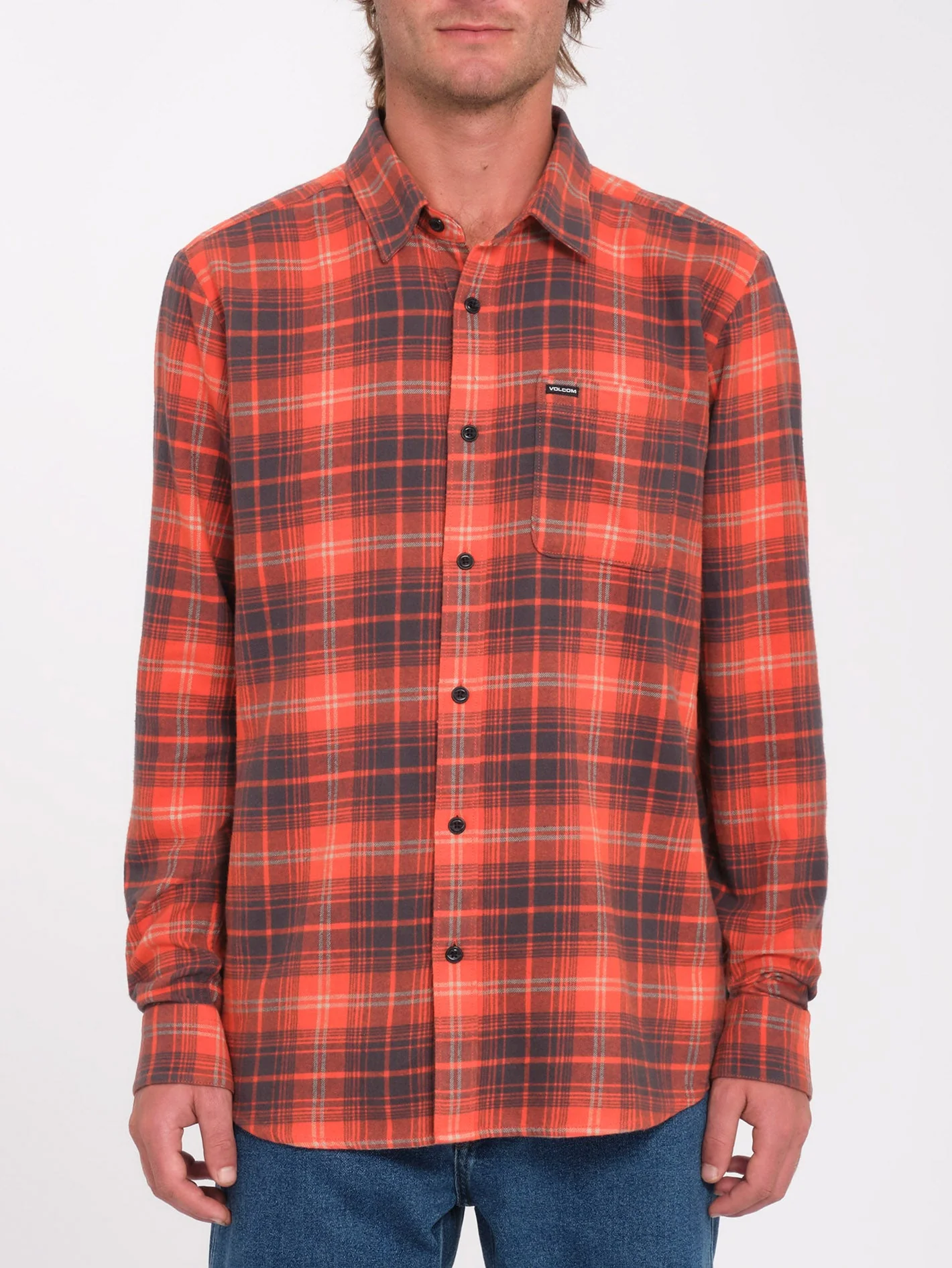 Chemise Caden Plaid - BRIGHT RED