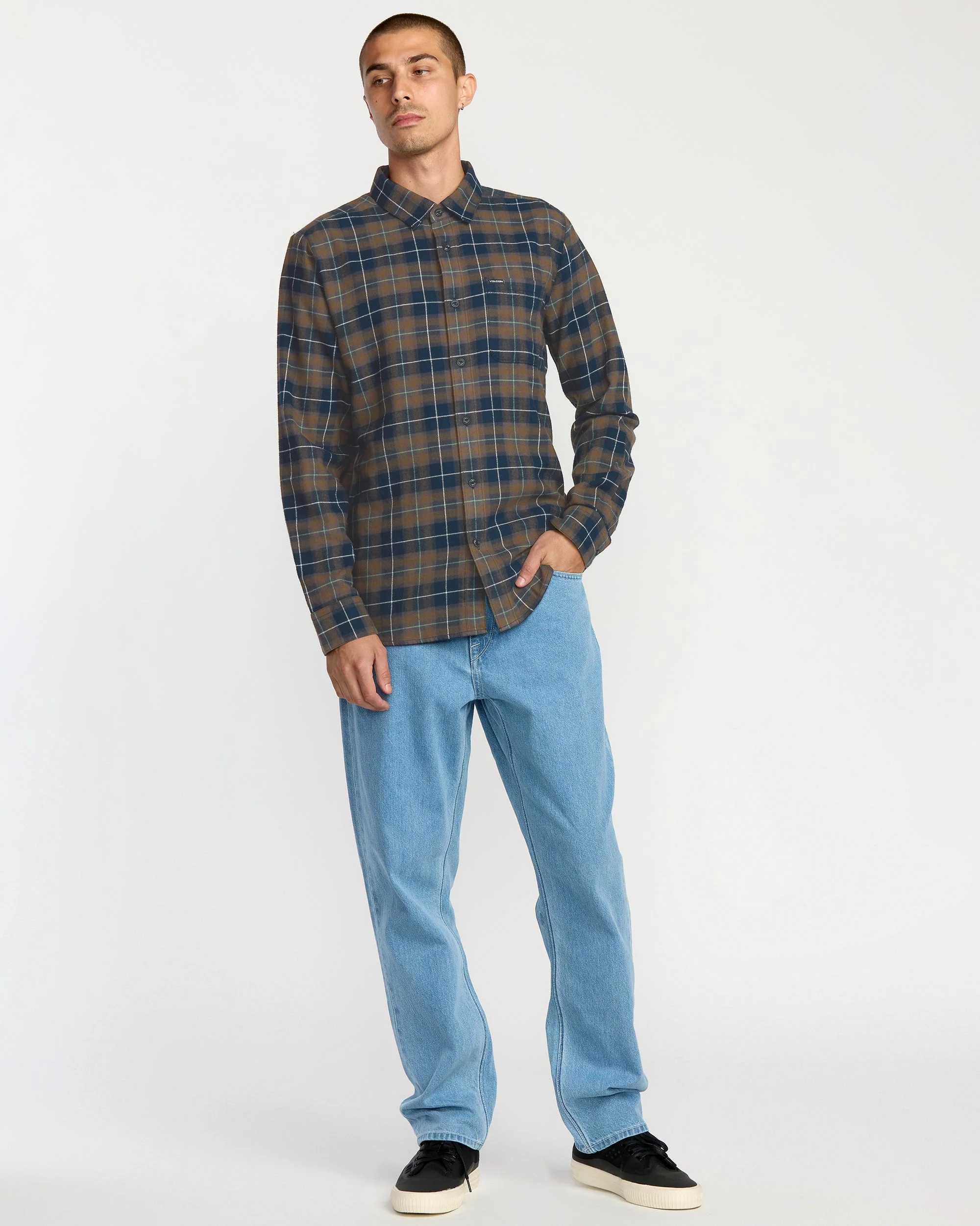Chemise Caden Plaid - Navy - Image 4