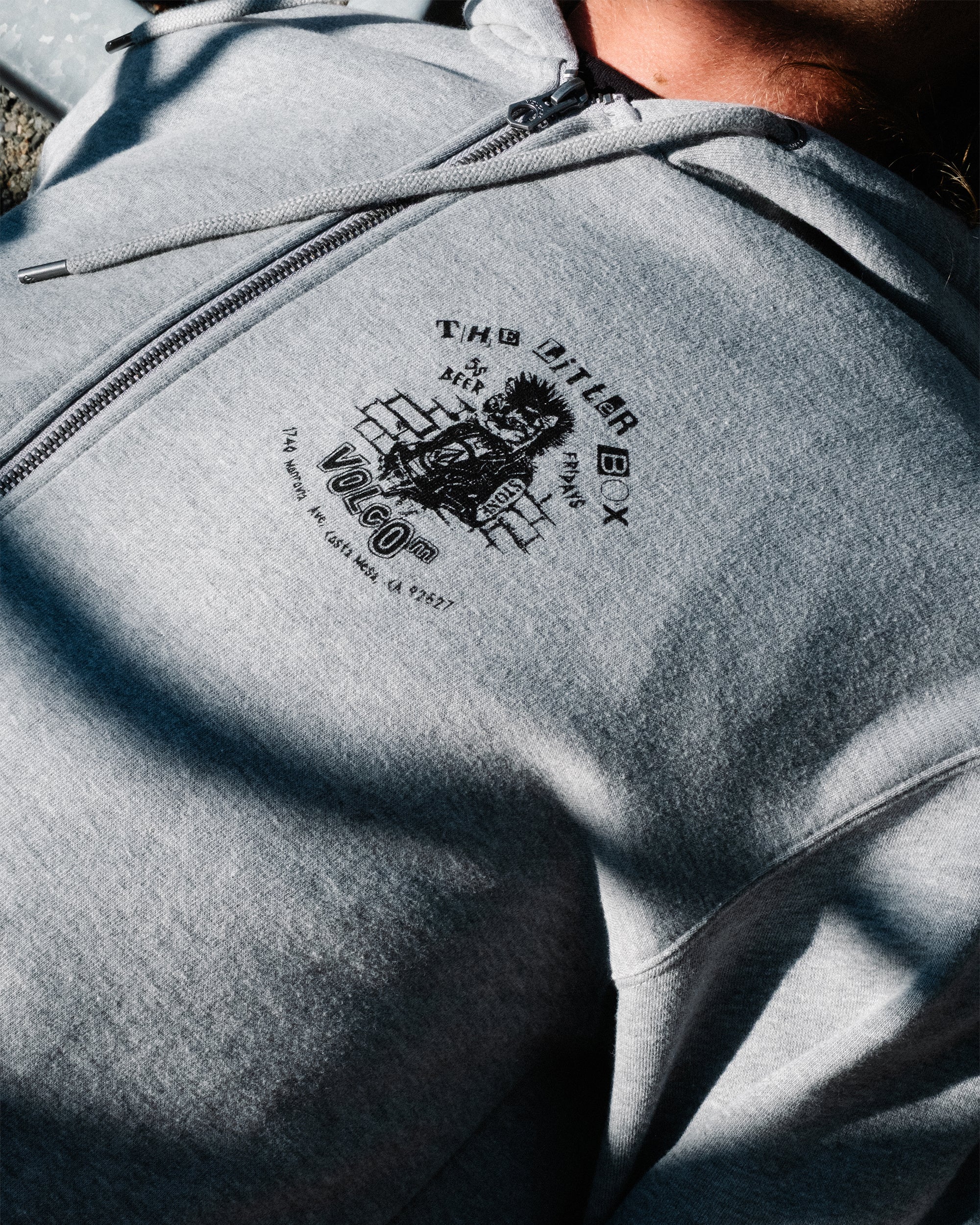 Sweat à capuche zippé Catastrophy - Heather Grey - Image 4