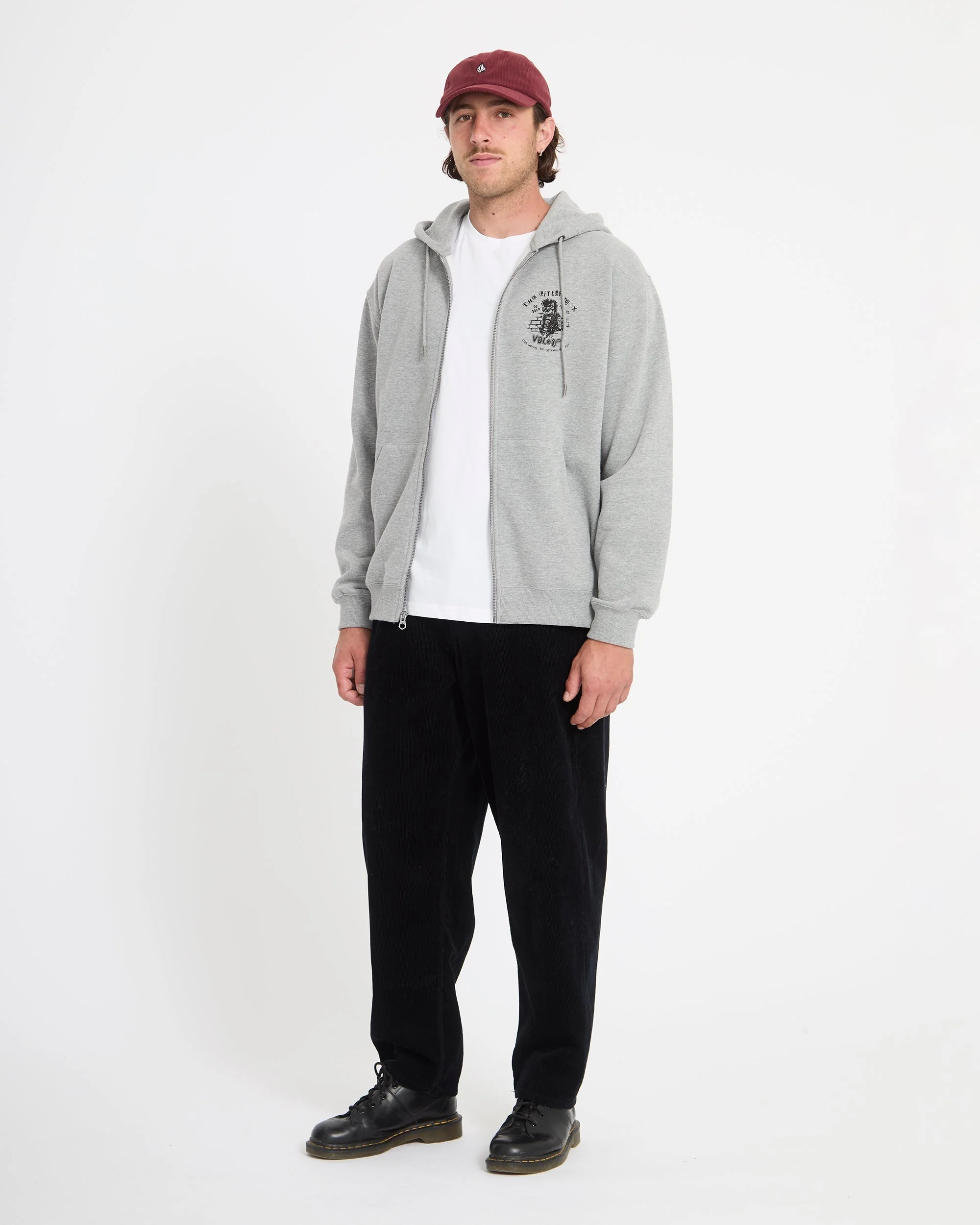 Sweat à capuche zippé Catastrophy - Heather Grey - Image 8