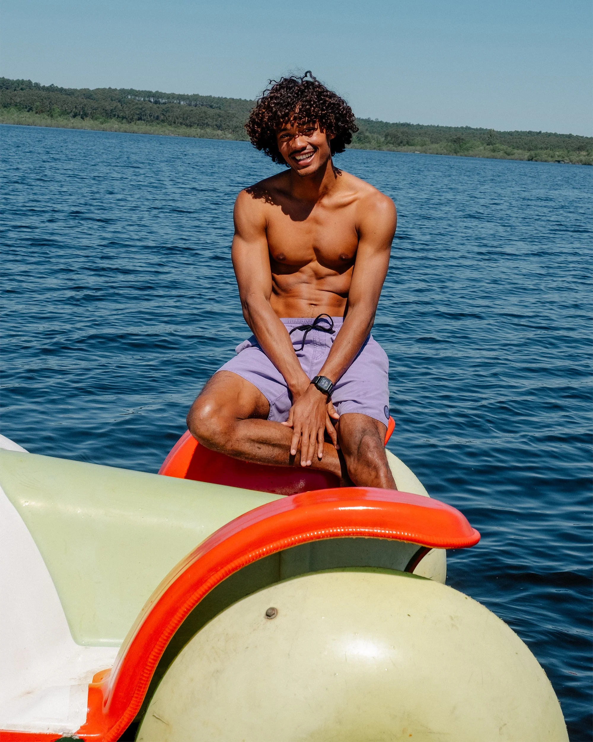 Boardshort Center Trunk 17" - Violet - Image 4