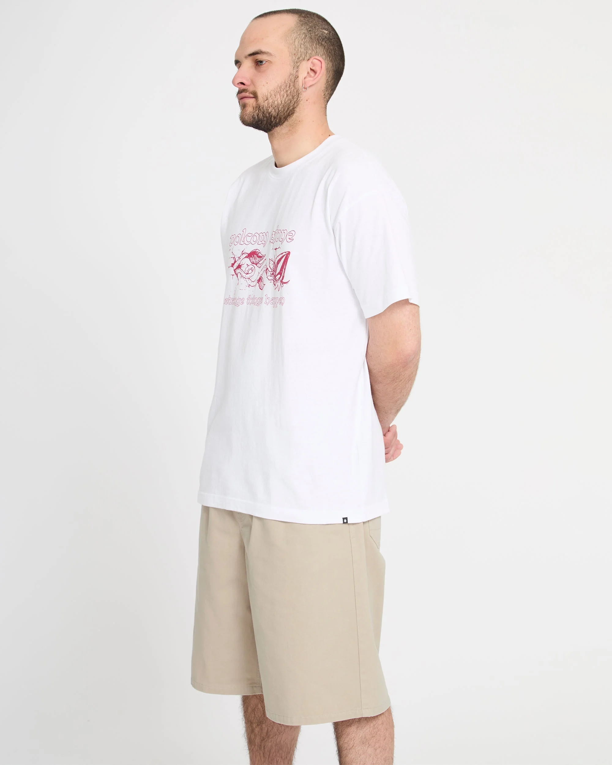 Short Chillow Pleat 24" chino - Light Khaki - Image 9