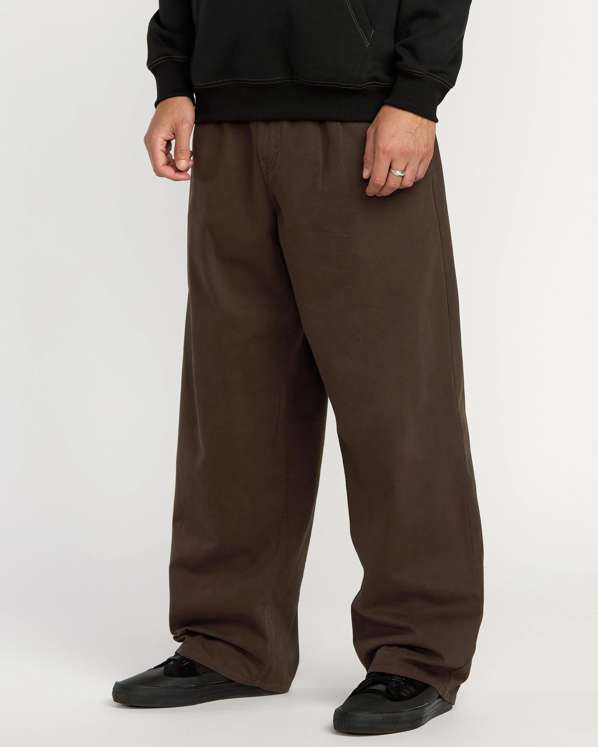 Pantalon À Taille Élastique Chillow Pleat - Cacao - Image 3