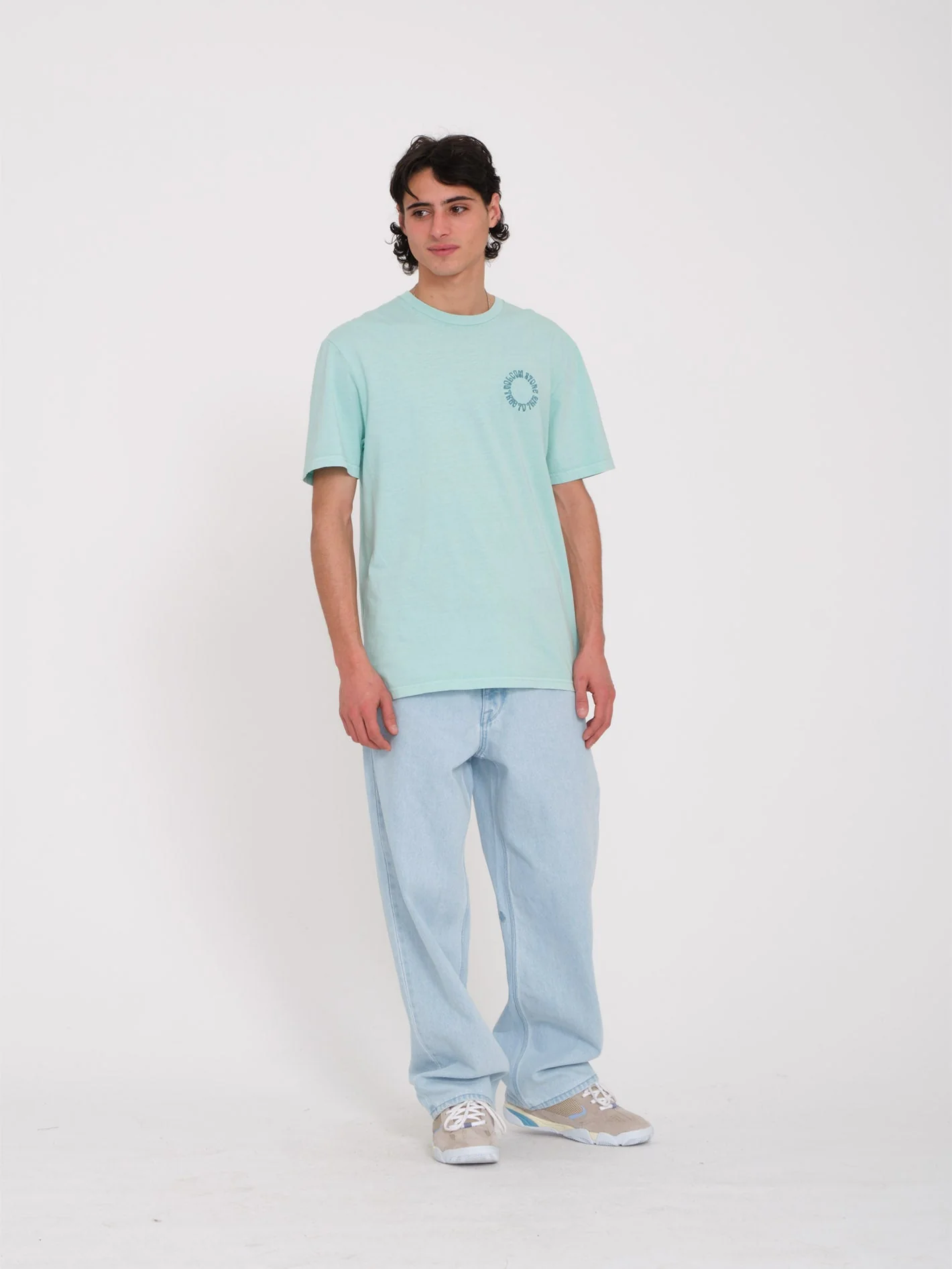T-shirt Circle Emb - BOTTLE GREEN - Image 2