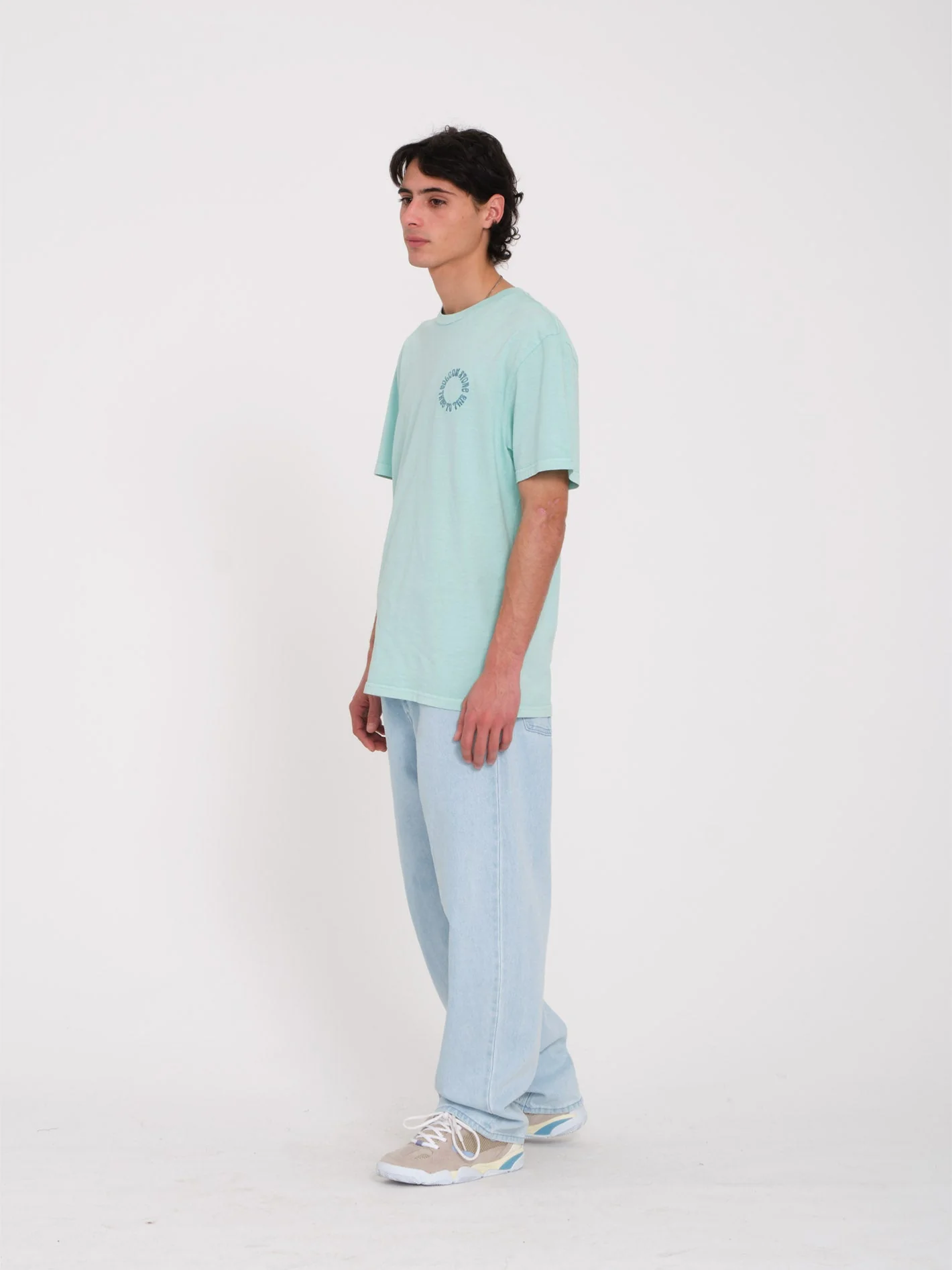 T-shirt Circle Emb - BOTTLE GREEN - Image 5