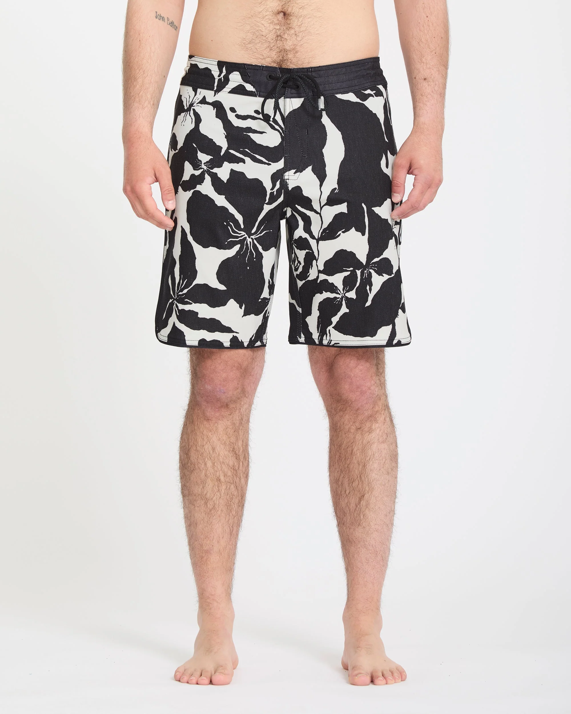Boardshort Contact Scallop Stoney 19" - Off White