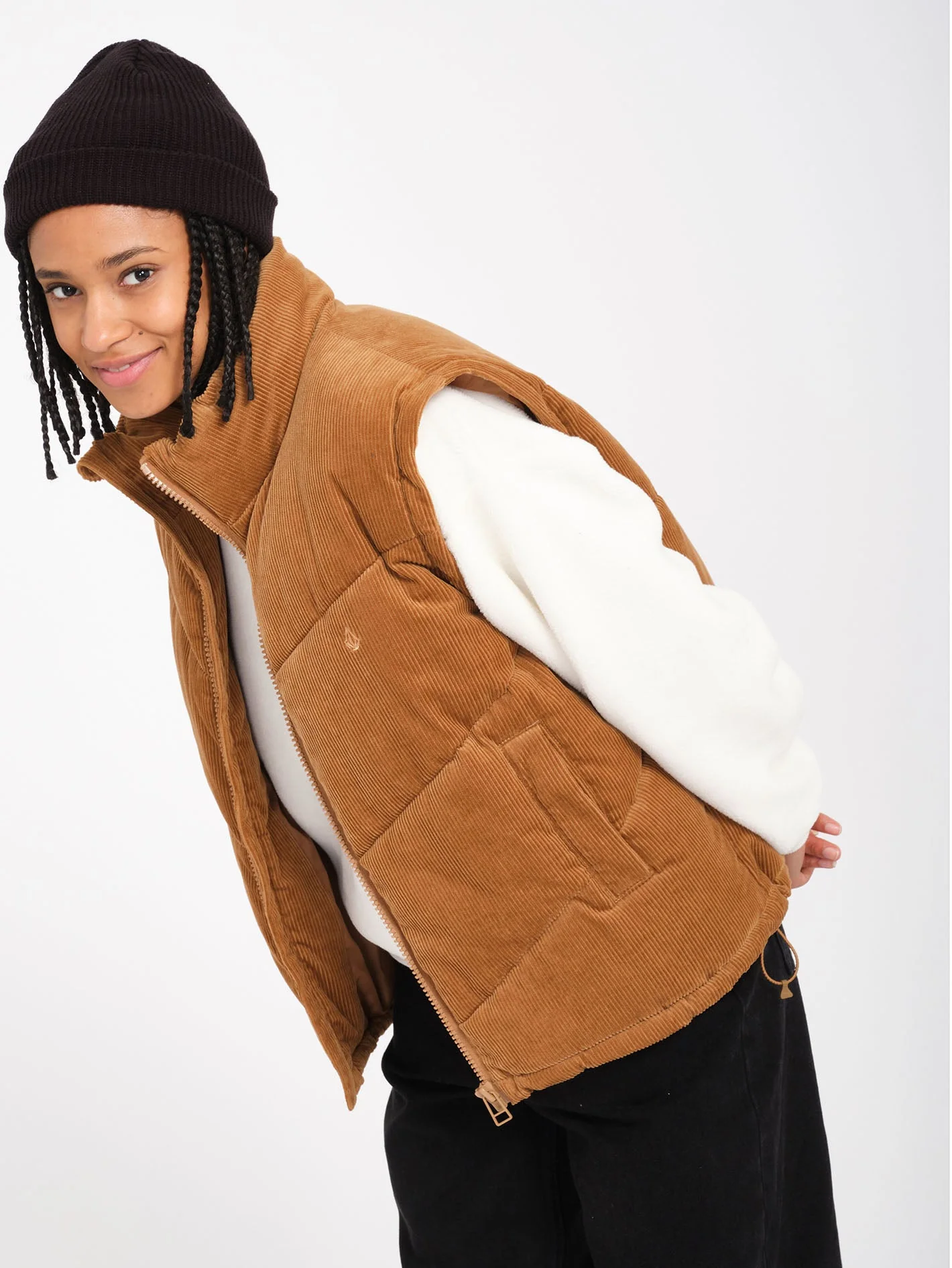 Veste doudoune Cord'N Puff - VINTAGE BROWN - Image 10