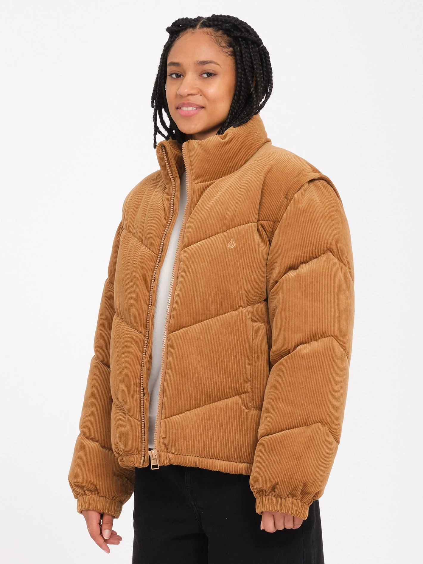 Veste doudoune Cord'N Puff - VINTAGE BROWN - Image 2