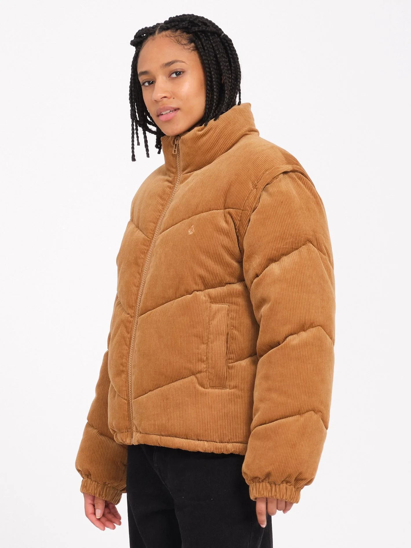 Veste doudoune Cord'N Puff - VINTAGE BROWN - Image 3