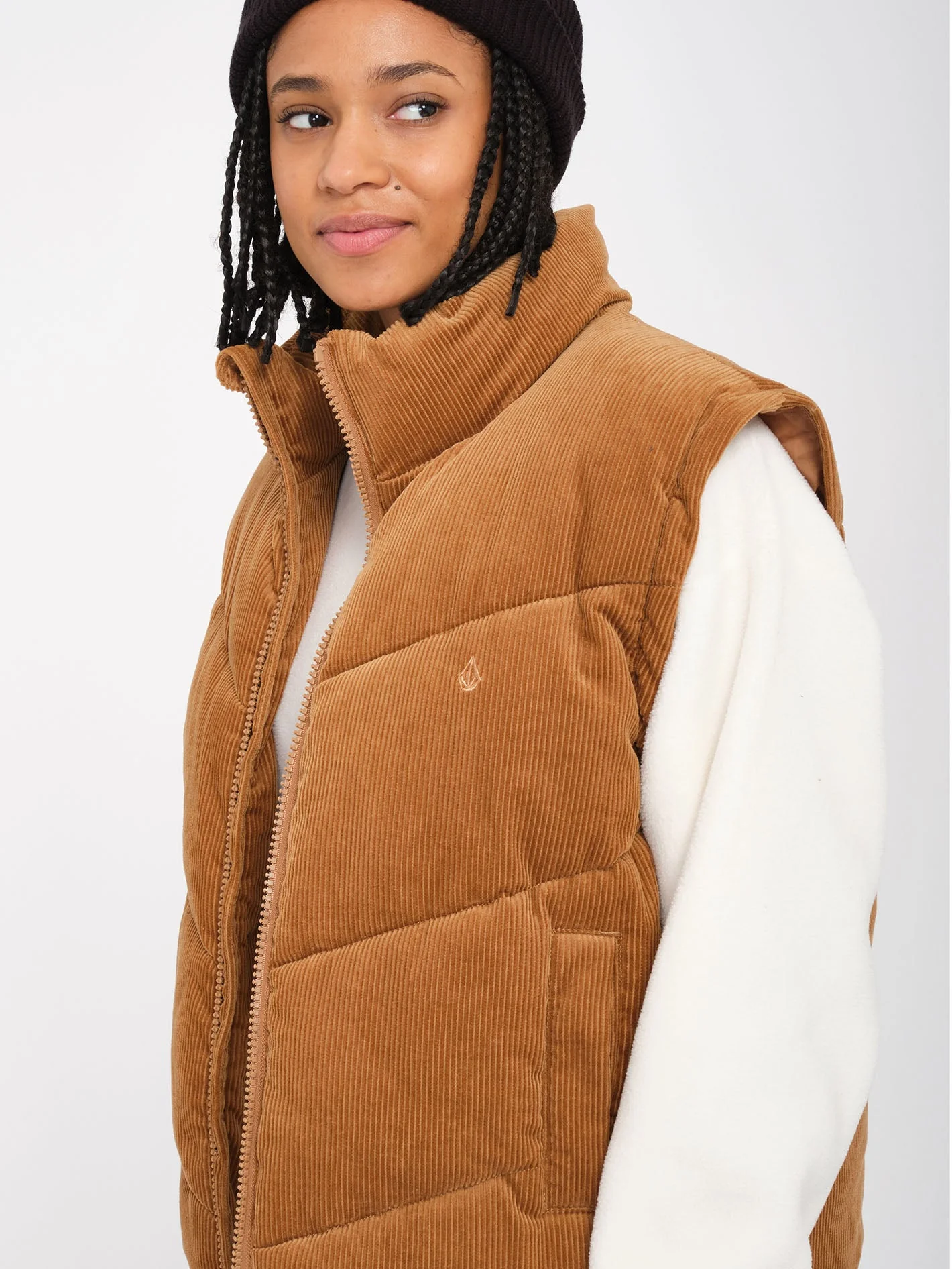 Veste doudoune Cord'N Puff - VINTAGE BROWN - Image 9