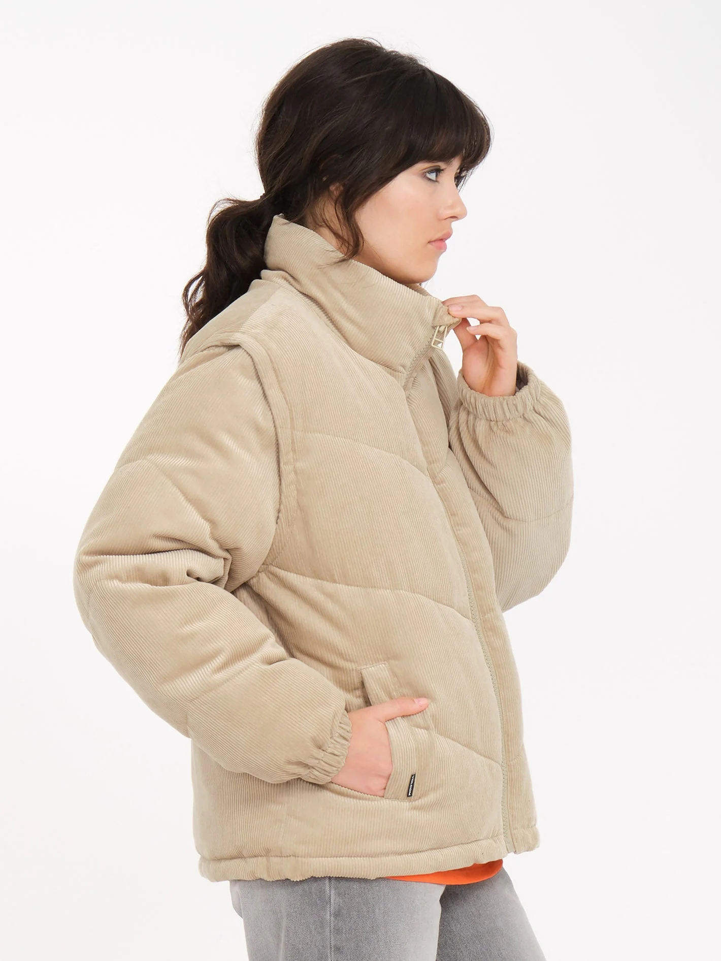 Doudoune Cord'N Puff - KHAKI - Image 6