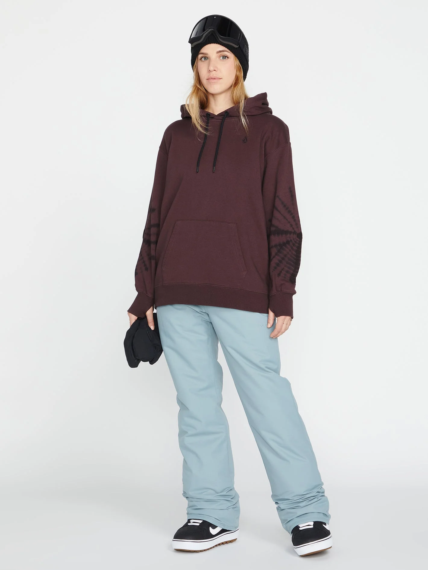 Sweat à capuche Costus Fleece - Black Plum