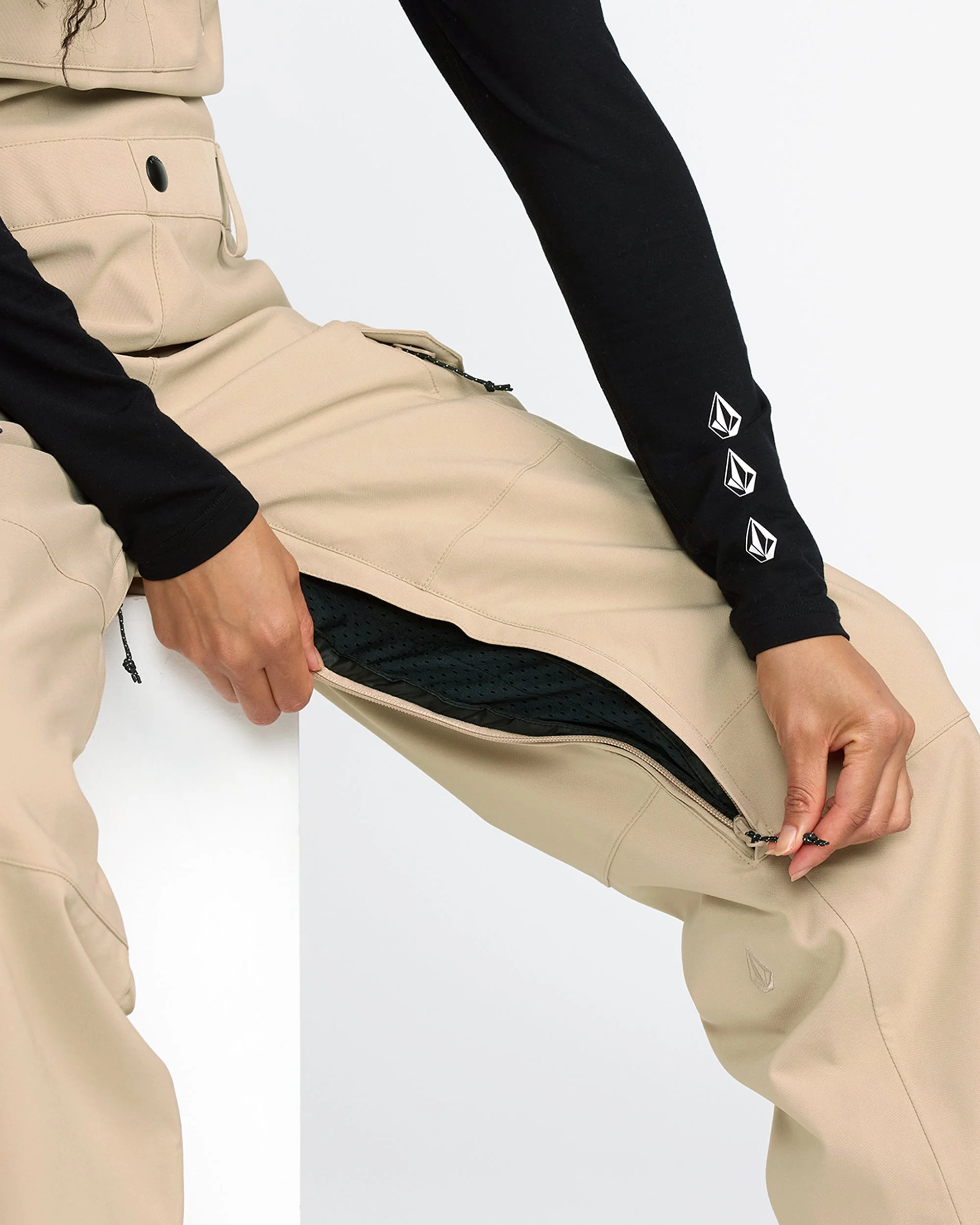 Salopette de Snow Creston 3D Stretch - Oatmeal - Image 8