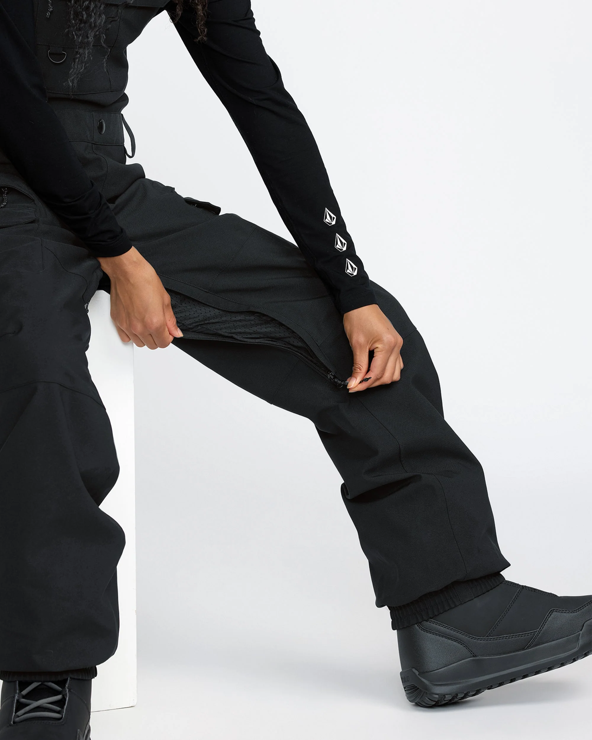 Salopette de snow Creston 3D Stretch - Black - Image 8