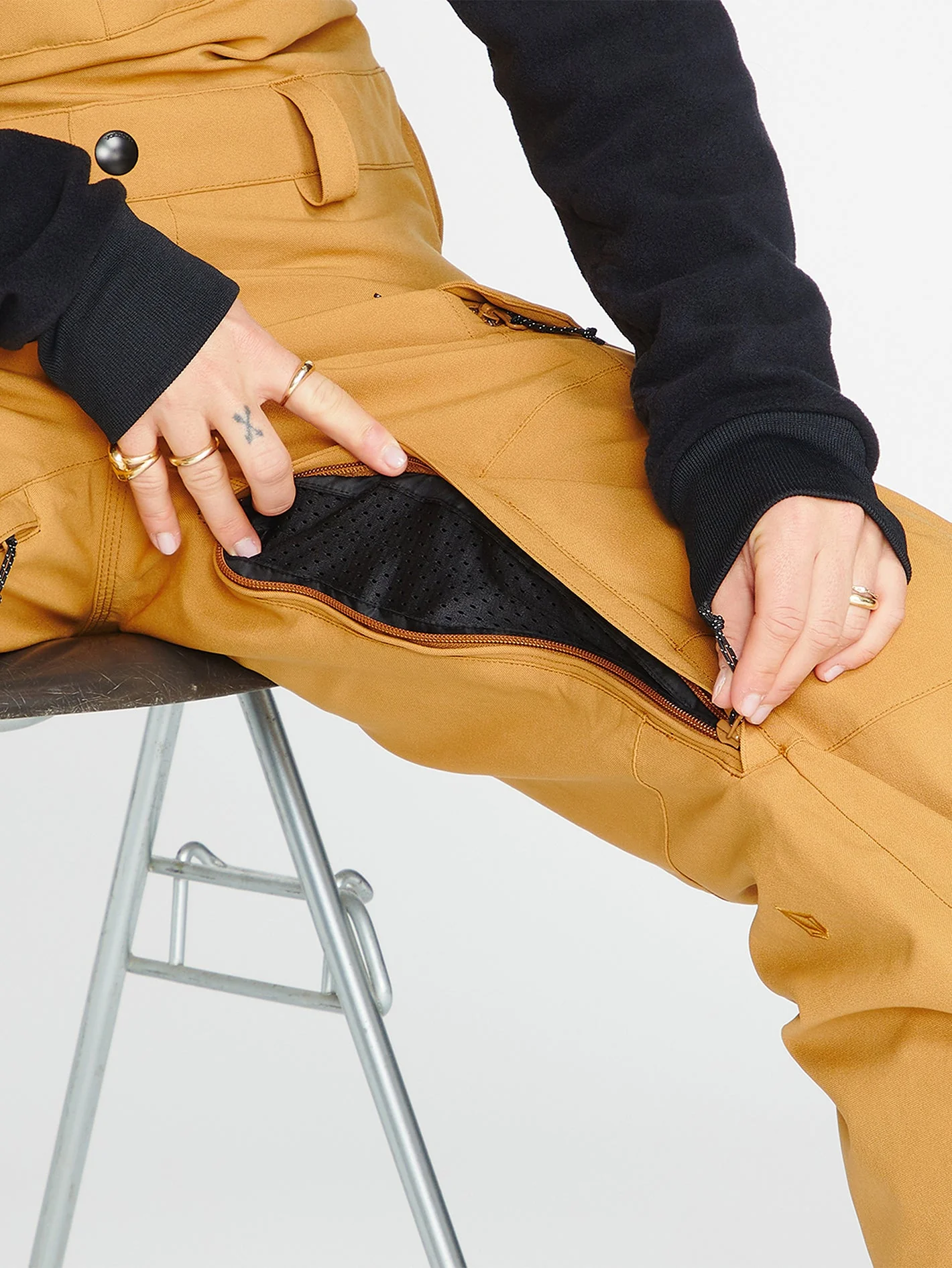 Salopette de snow Creston 3D Stretch - Caramel - Image 11