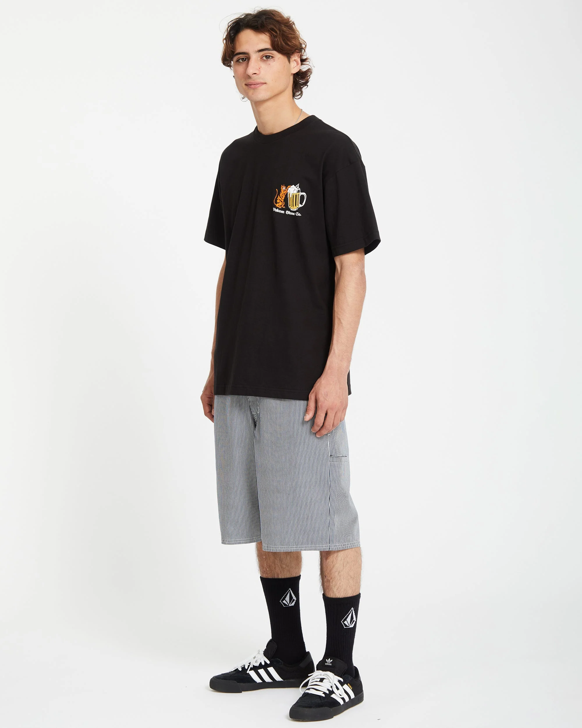 T-shirt Curious Cat - BLACK - Image 4