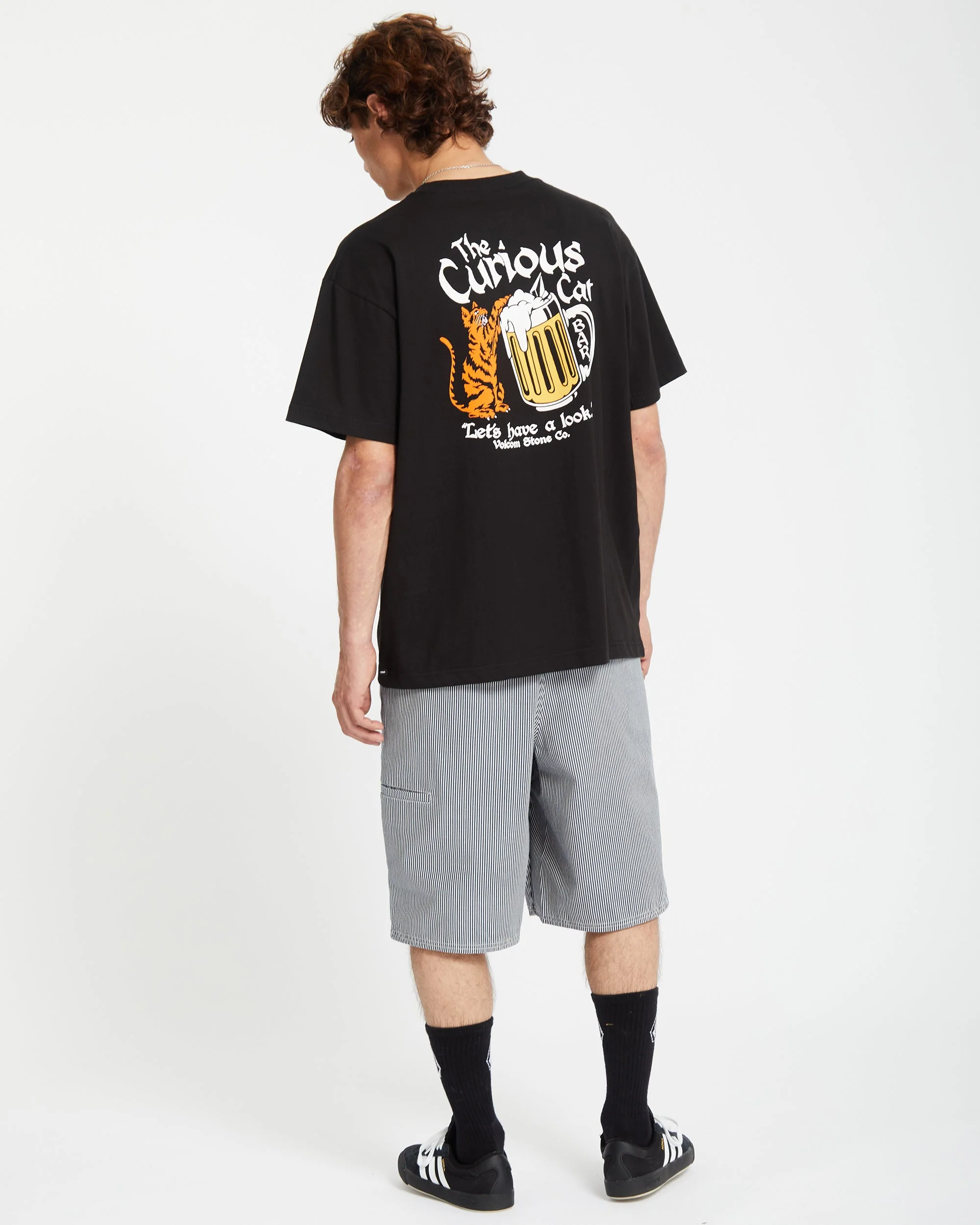 T-shirt Curious Cat - BLACK - Image 5