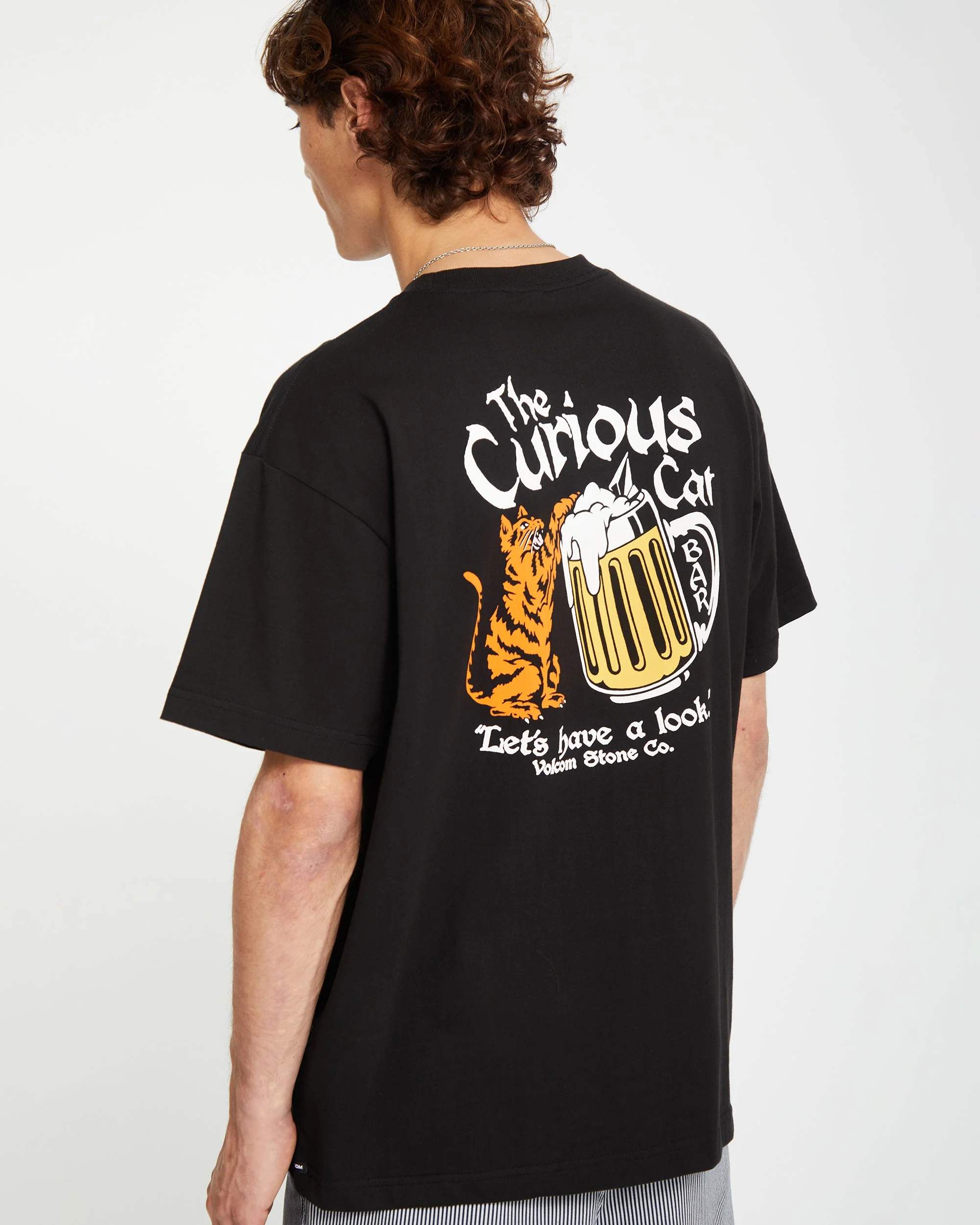 T-shirt Curious Cat - BLACK - Image 7