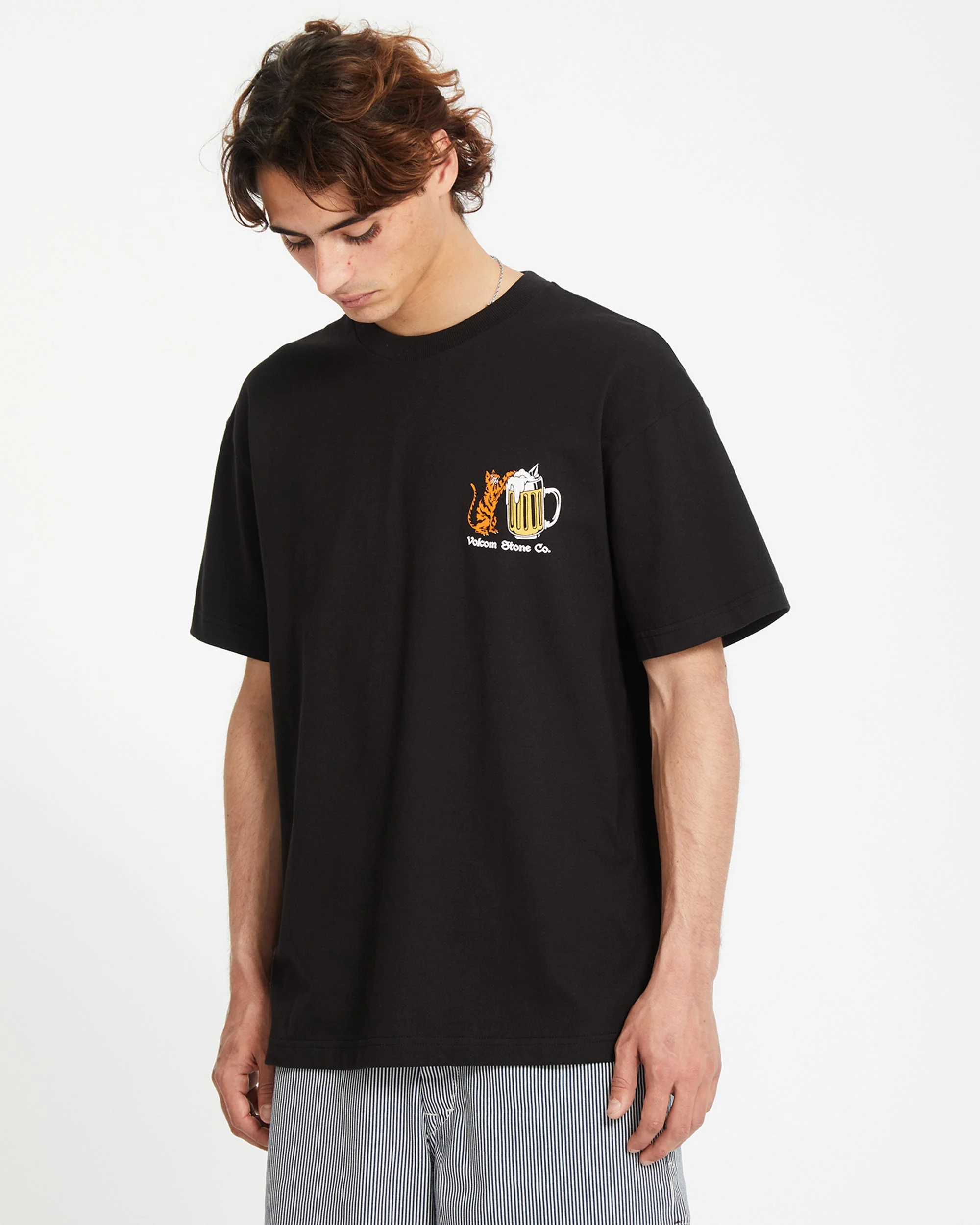 T-shirt Curious Cat - BLACK - Image 9