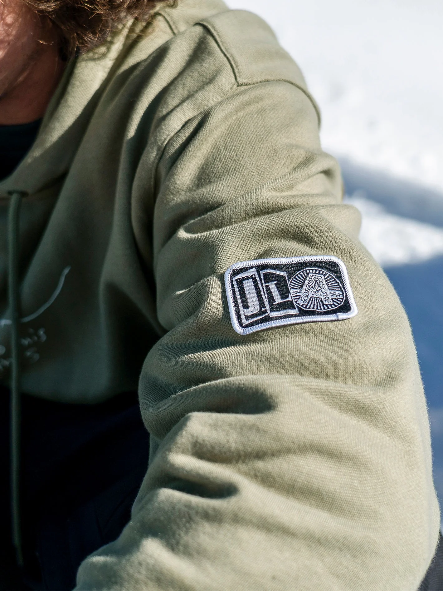 Sweat à capuche D.I. - LIGHT MILITARY - Image 5