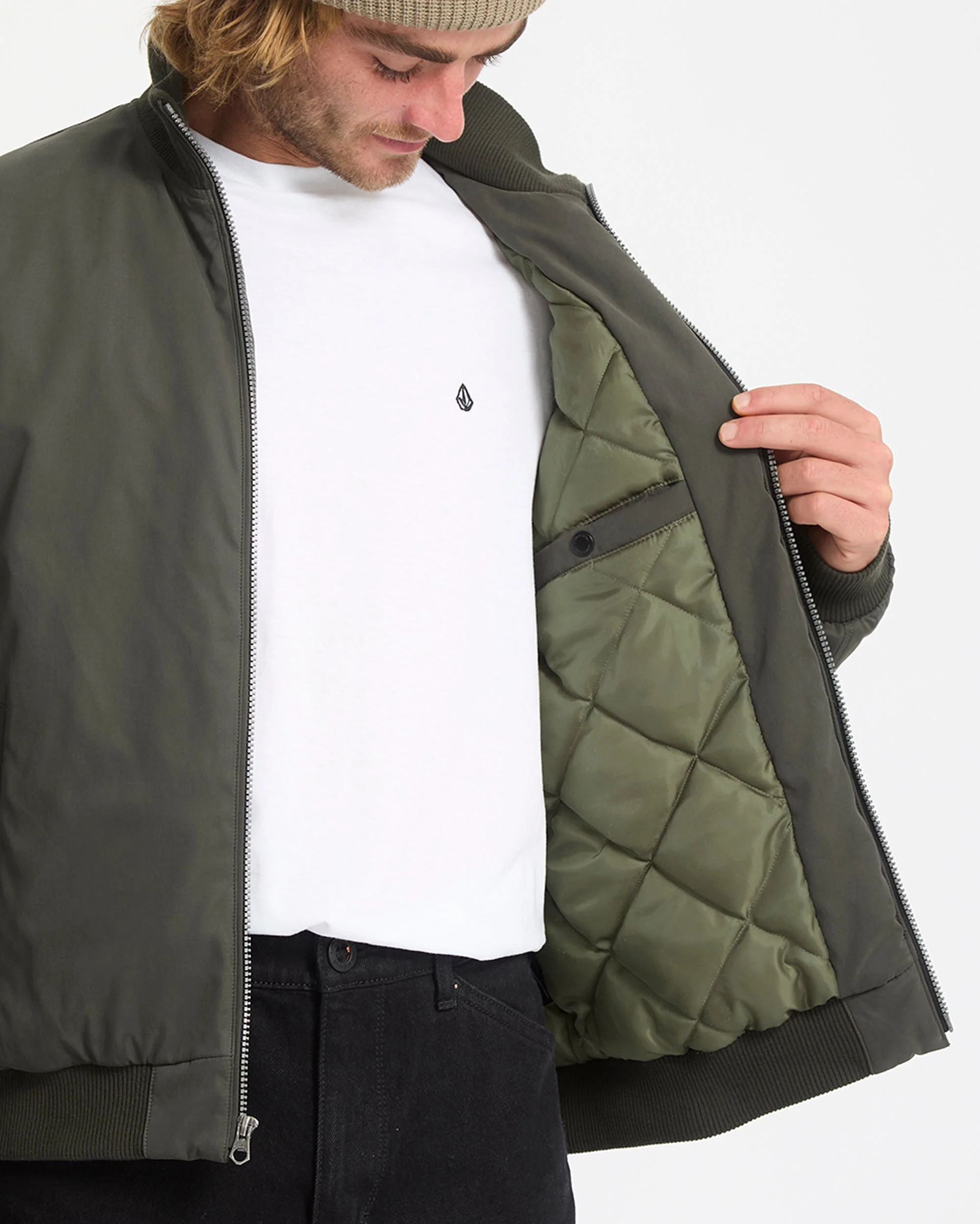 Veste Bomber Damerman - Rinsed Black - Image 4