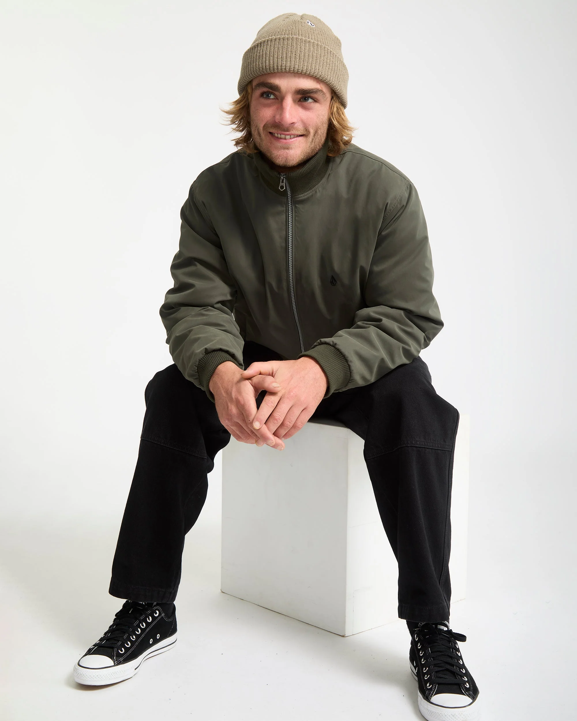 Veste Bomber Damerman - Rinsed Black - Image 7