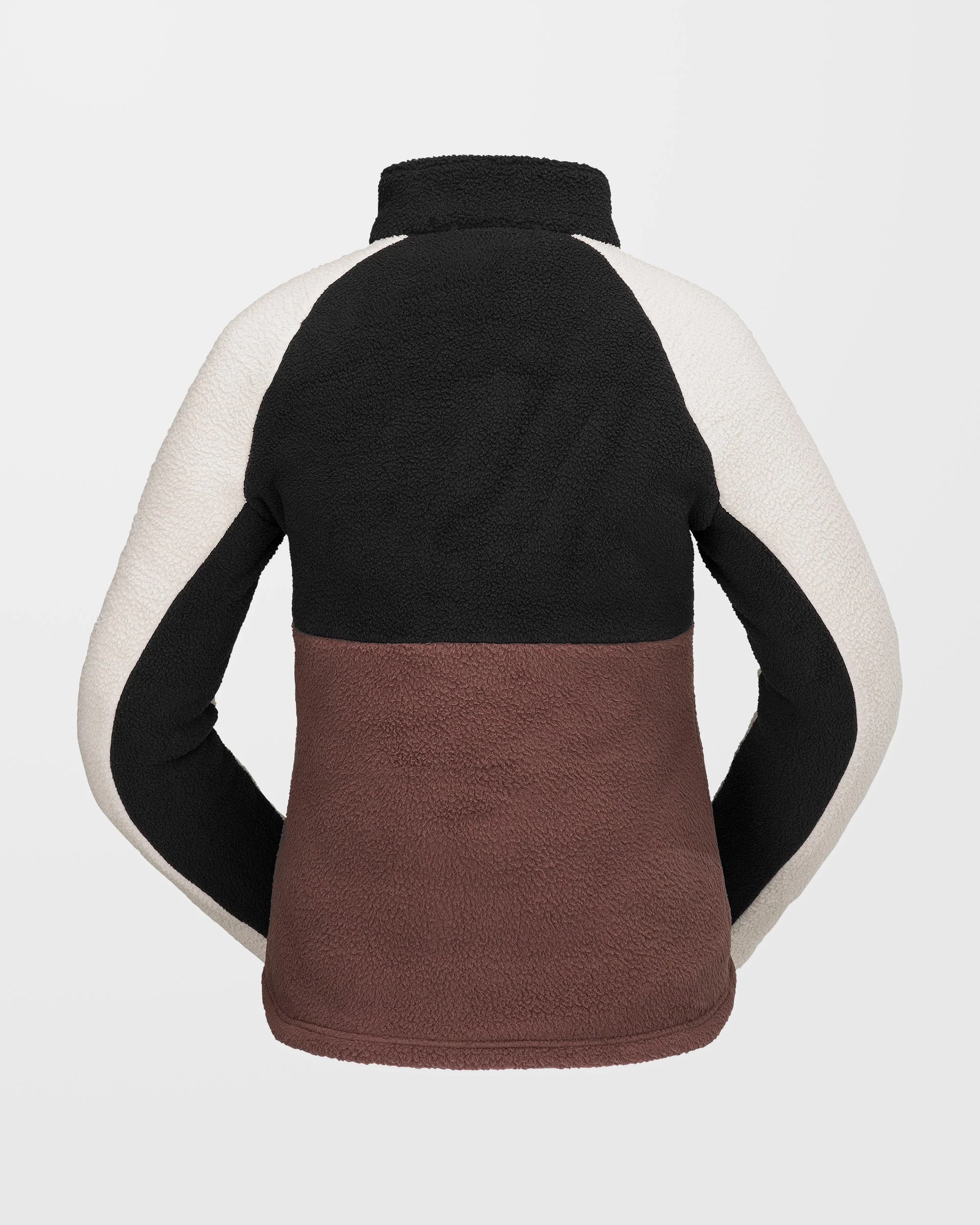 Sweat sherpa col zippé - Mahogany - Image 2