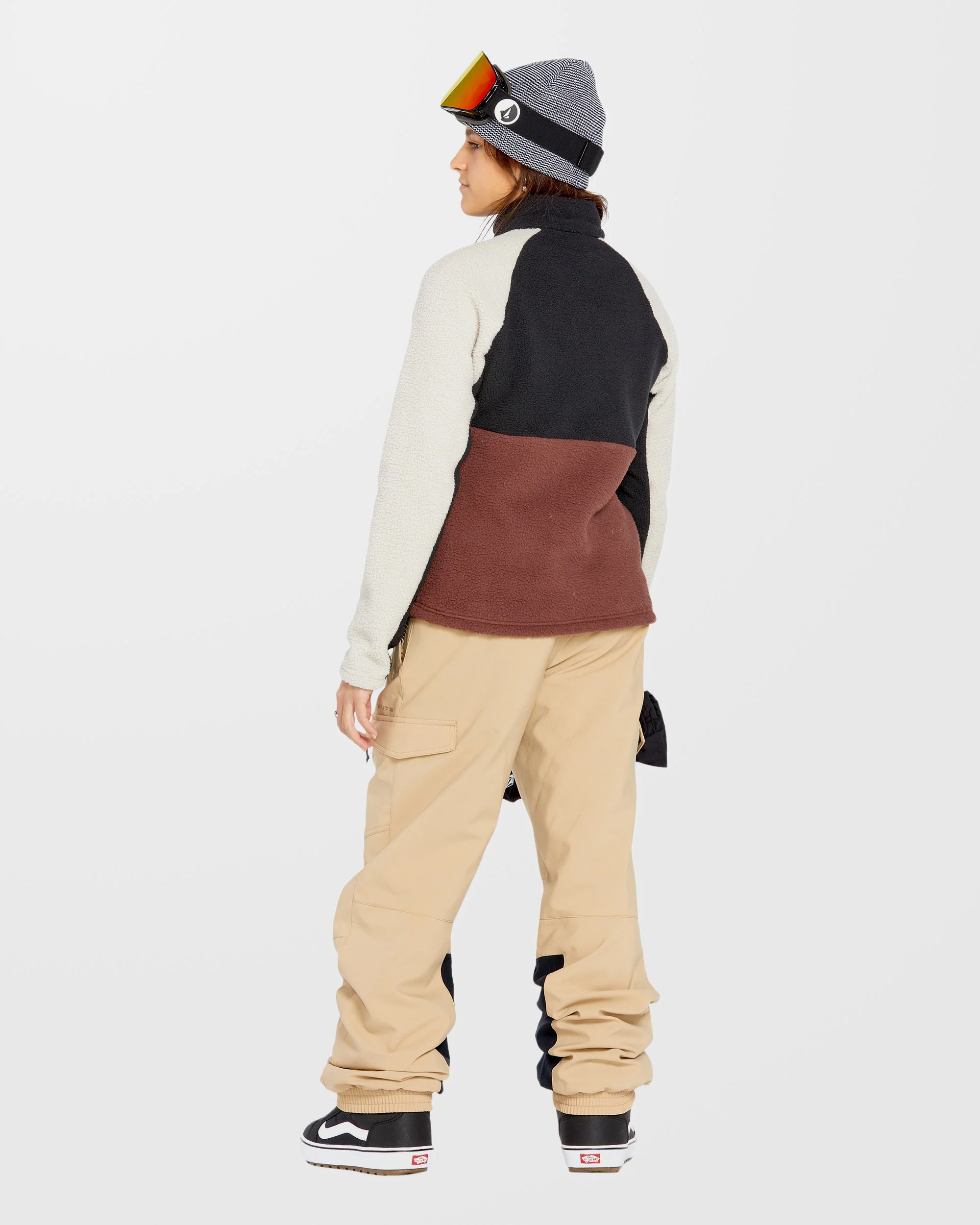 Sweat sherpa col zippé - Mahogany - Image 4