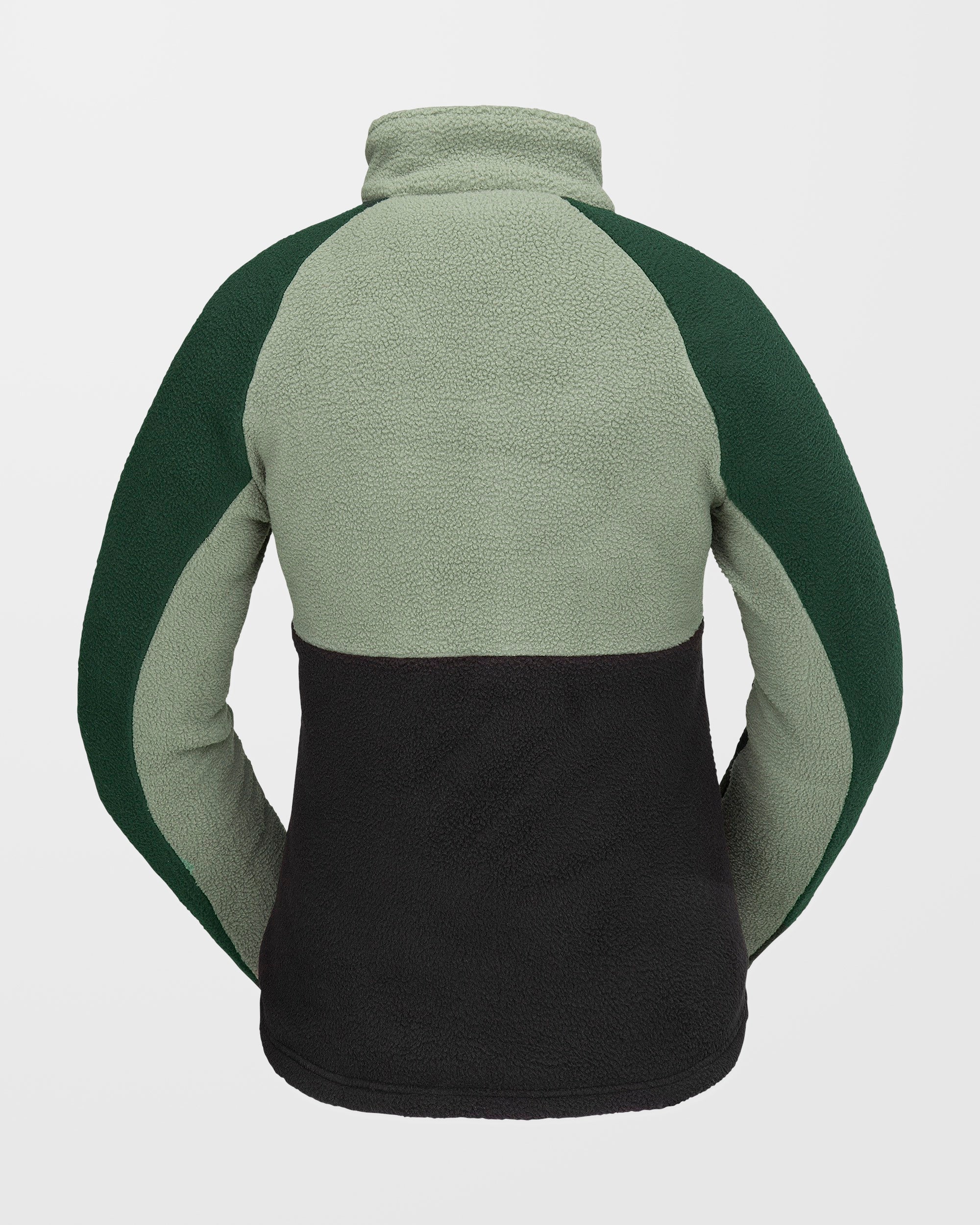 Sweat sherpa col zippé - Lichen Green - Image 2