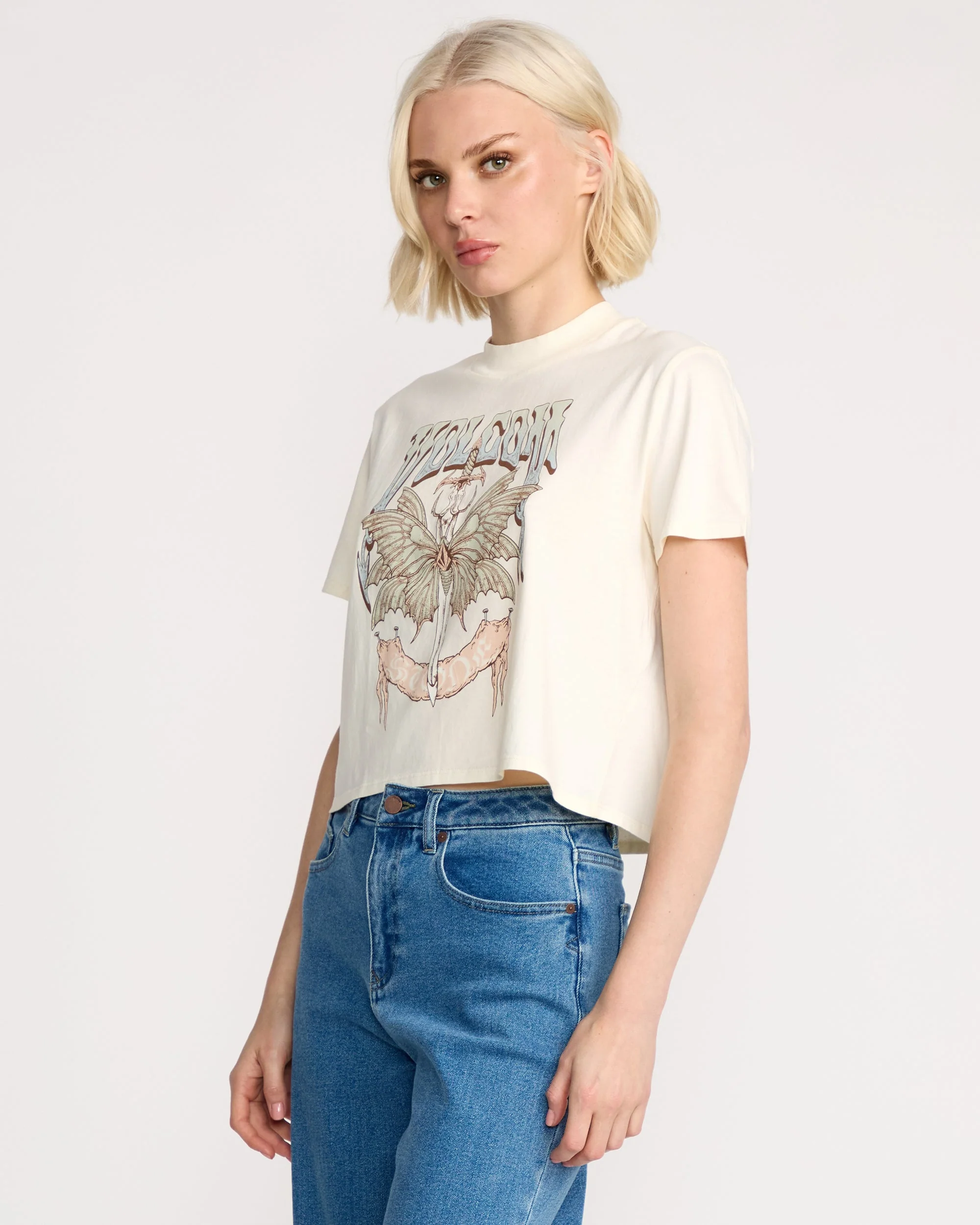 T-Shirt Dial Crop - Bone - Image 4