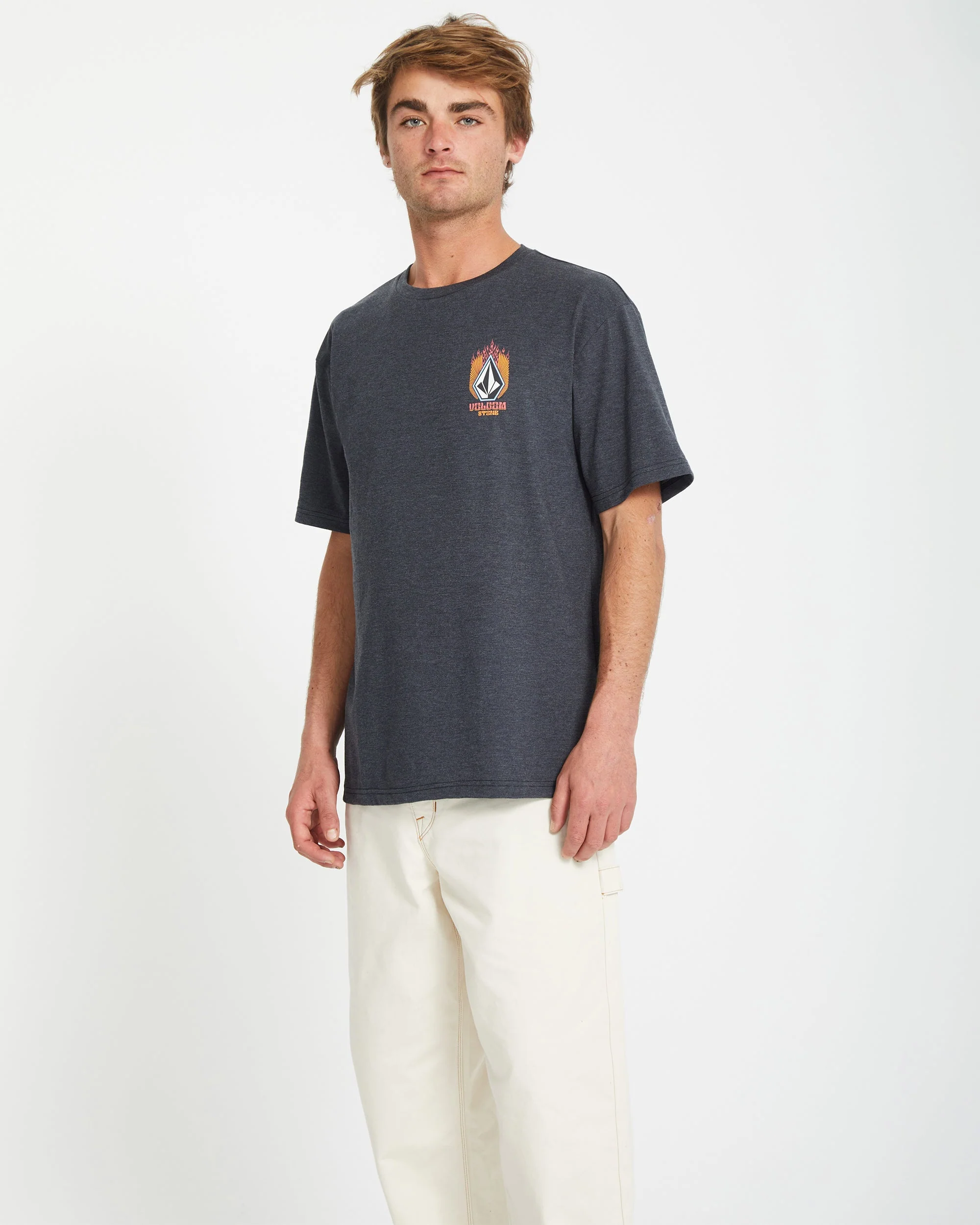T-shirt Draggin Stone - HEATHER BLACK - Image 3